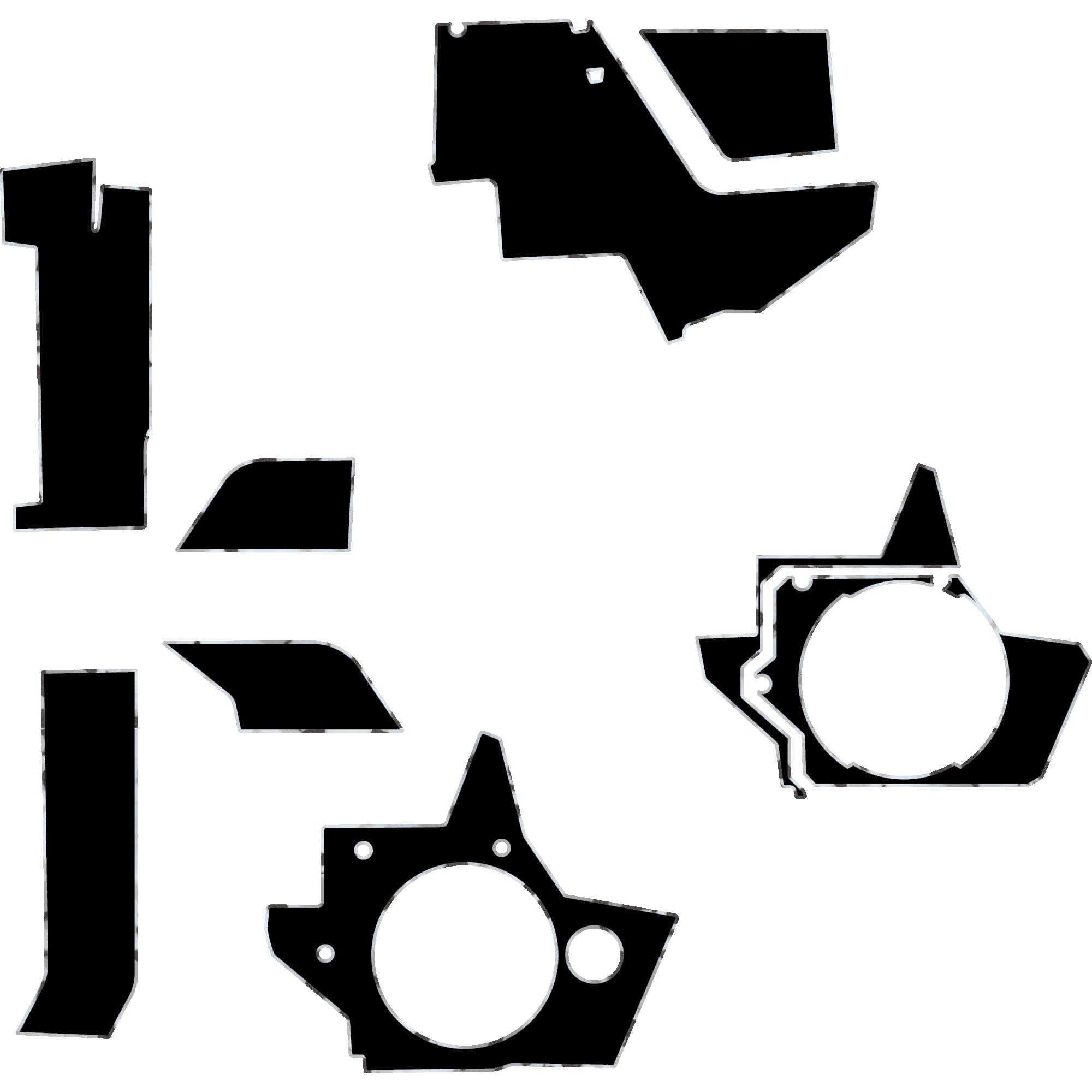 Polaris Xpedition - 2 & 4 Seat Interior Armor Kit - OEM