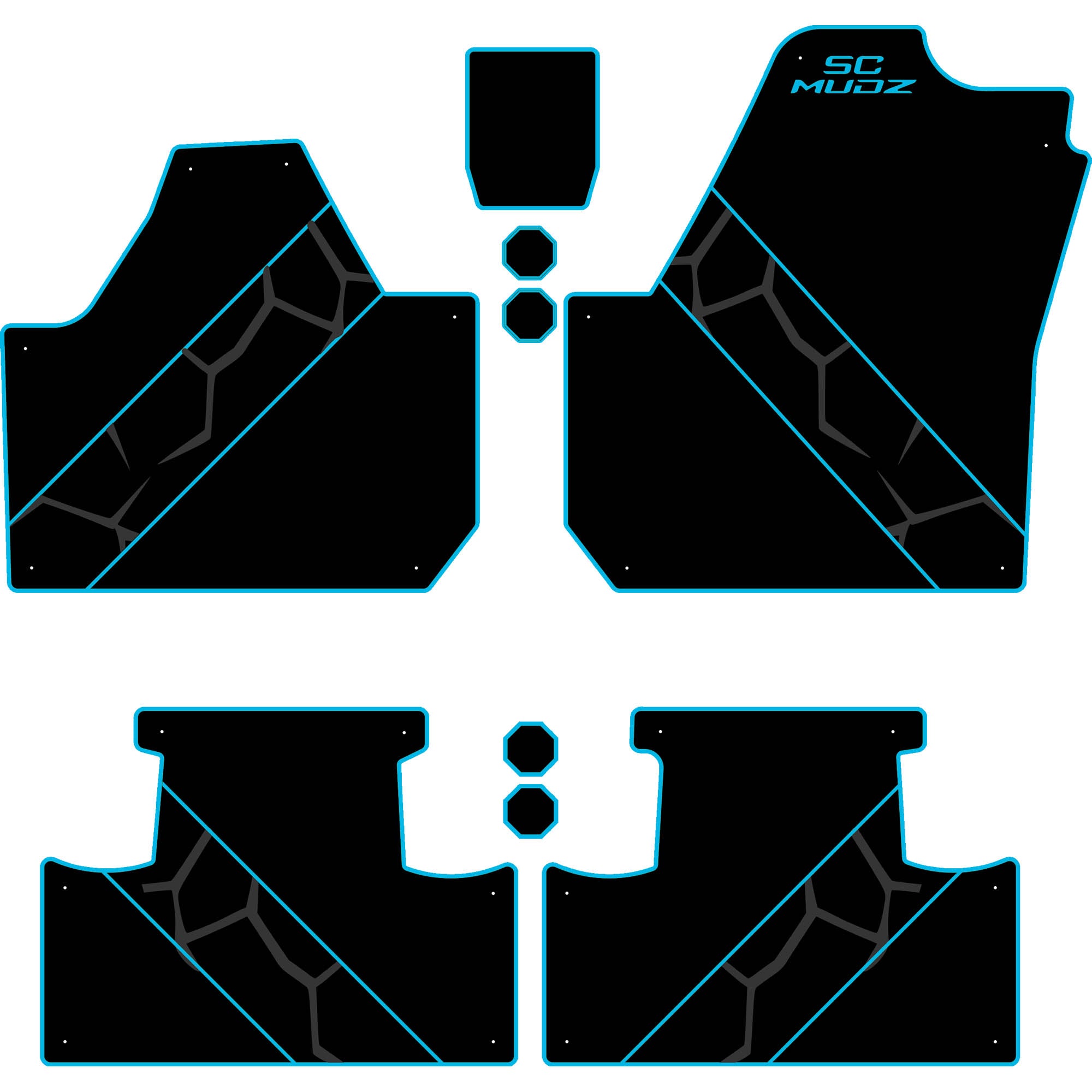 Can-Am Maverick X3 - 4 Seat Floor Mats - OEM