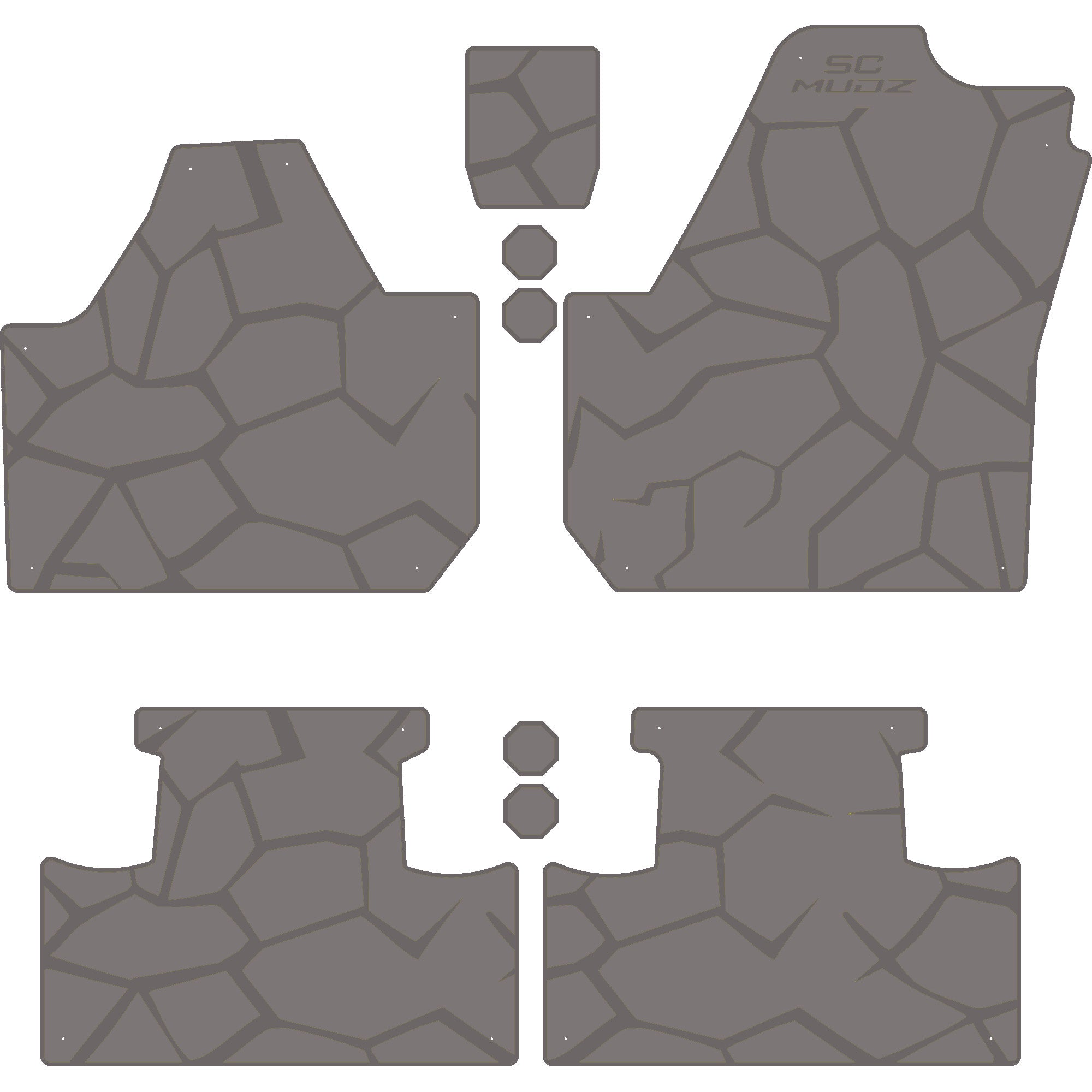 Can-Am Maverick X3 - 4 Seat Floor Mats - OEM