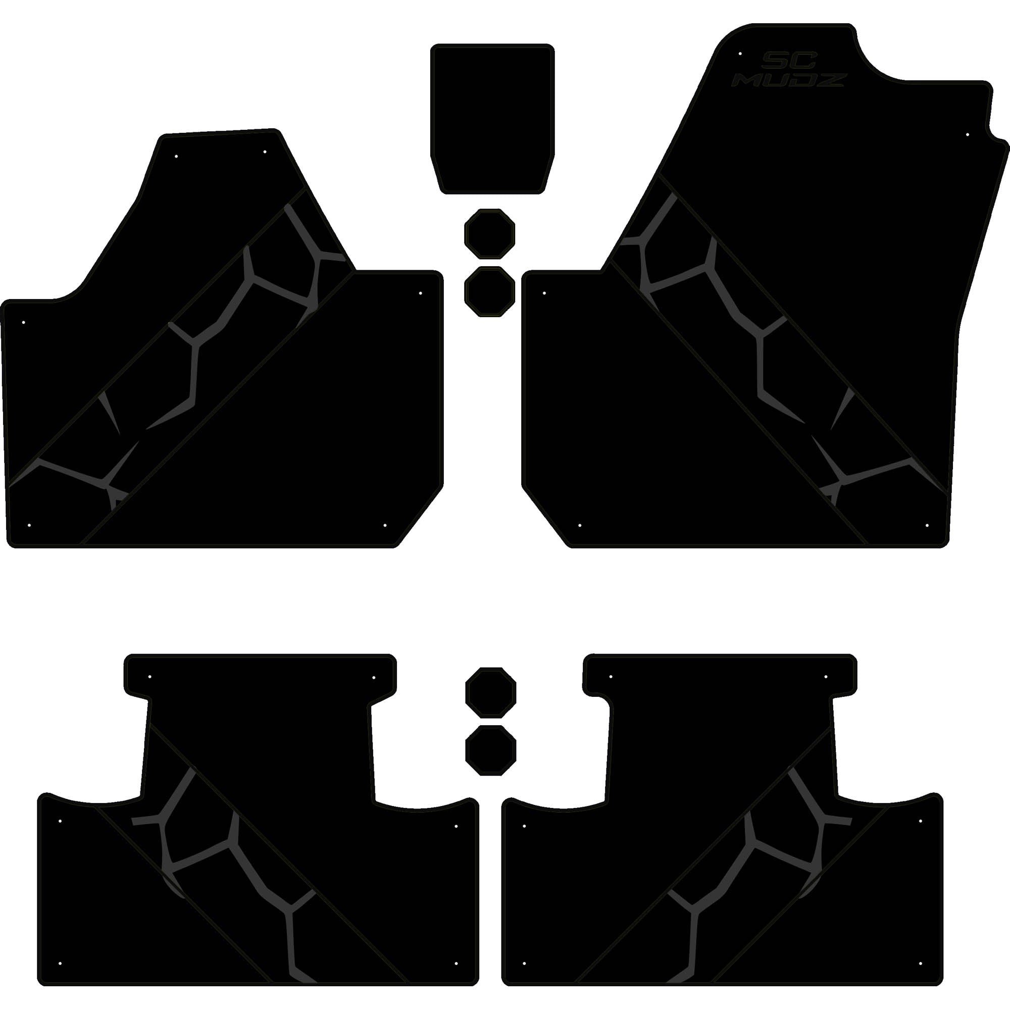 Can-Am Maverick X3 - 4 Seat Floor Mats - OEM