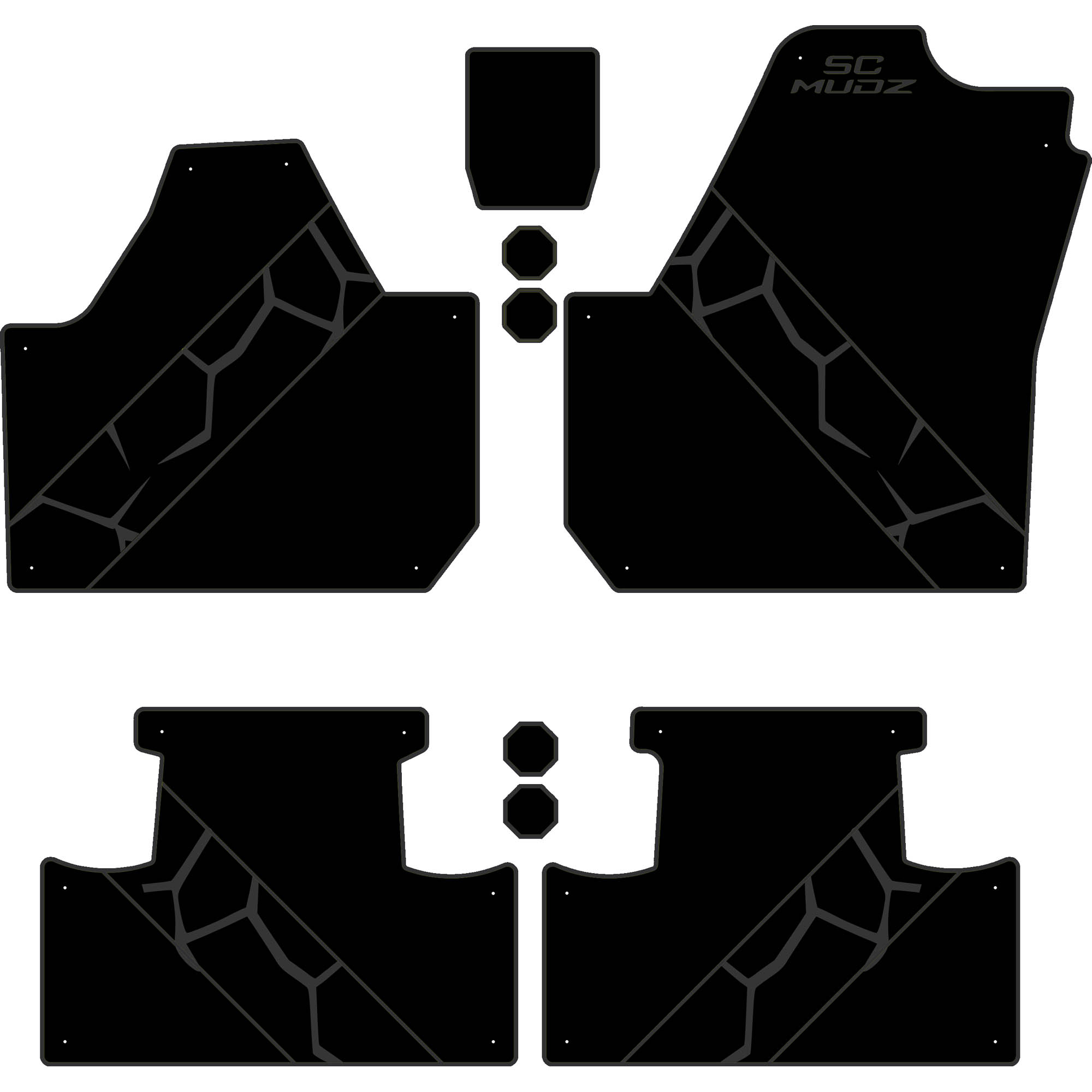 Can-Am Maverick X3 - 4 Seat Floor Mats - OEM