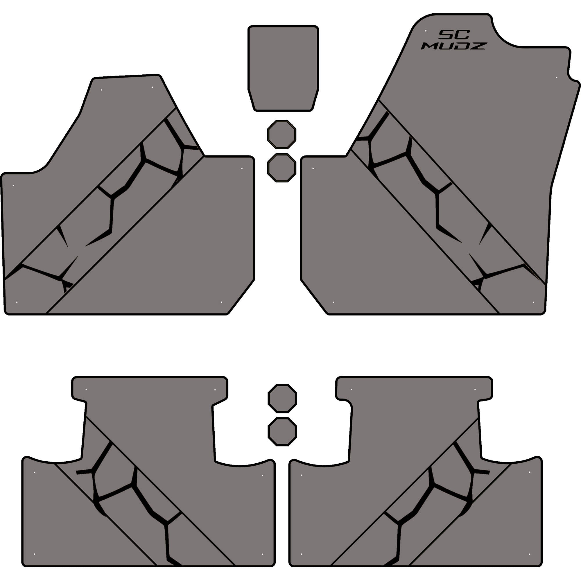 Can-Am Maverick X3 - 4 Seat Floor Mats - OEM