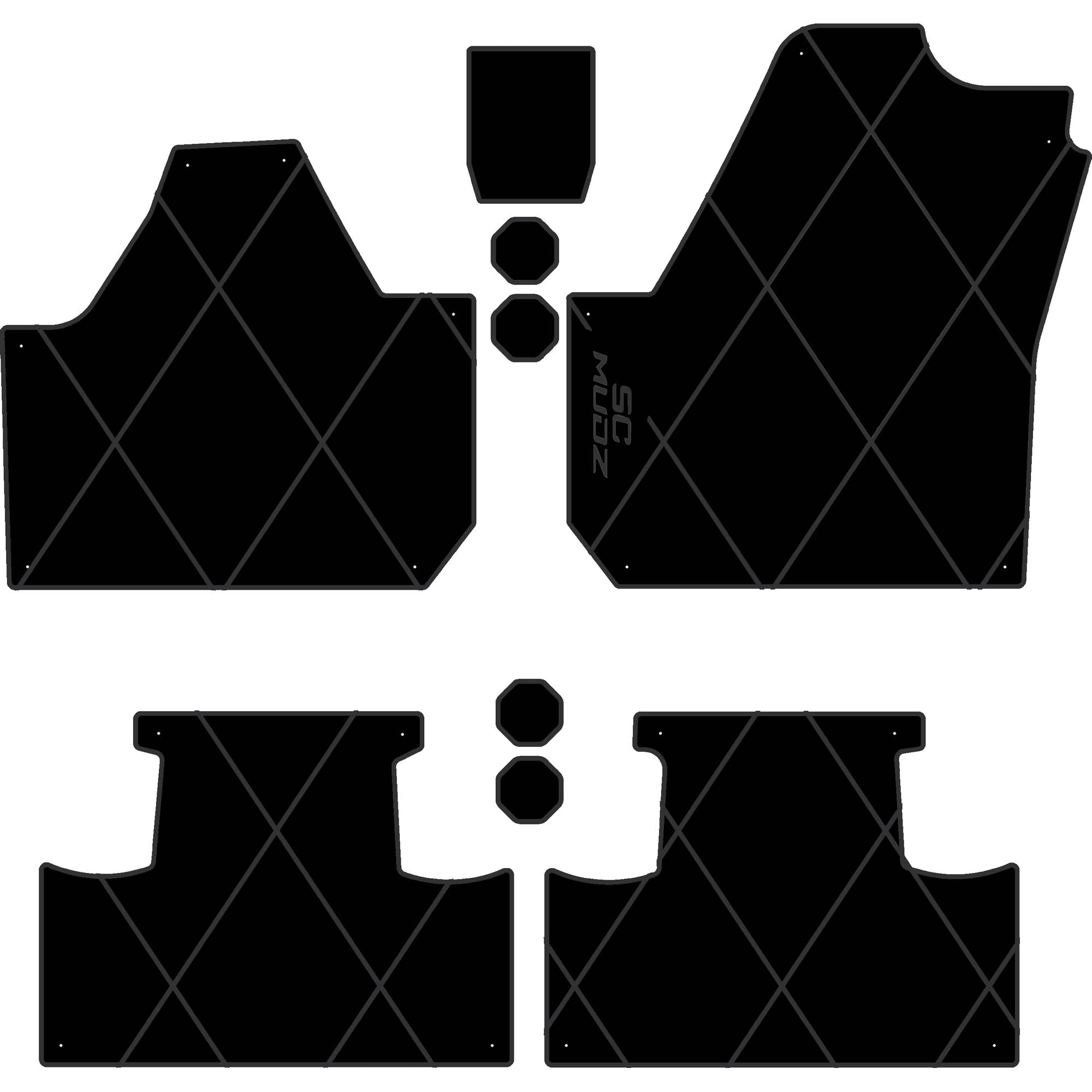 Can-Am Maverick X3 - 4 Seat Floor Mats - OEM