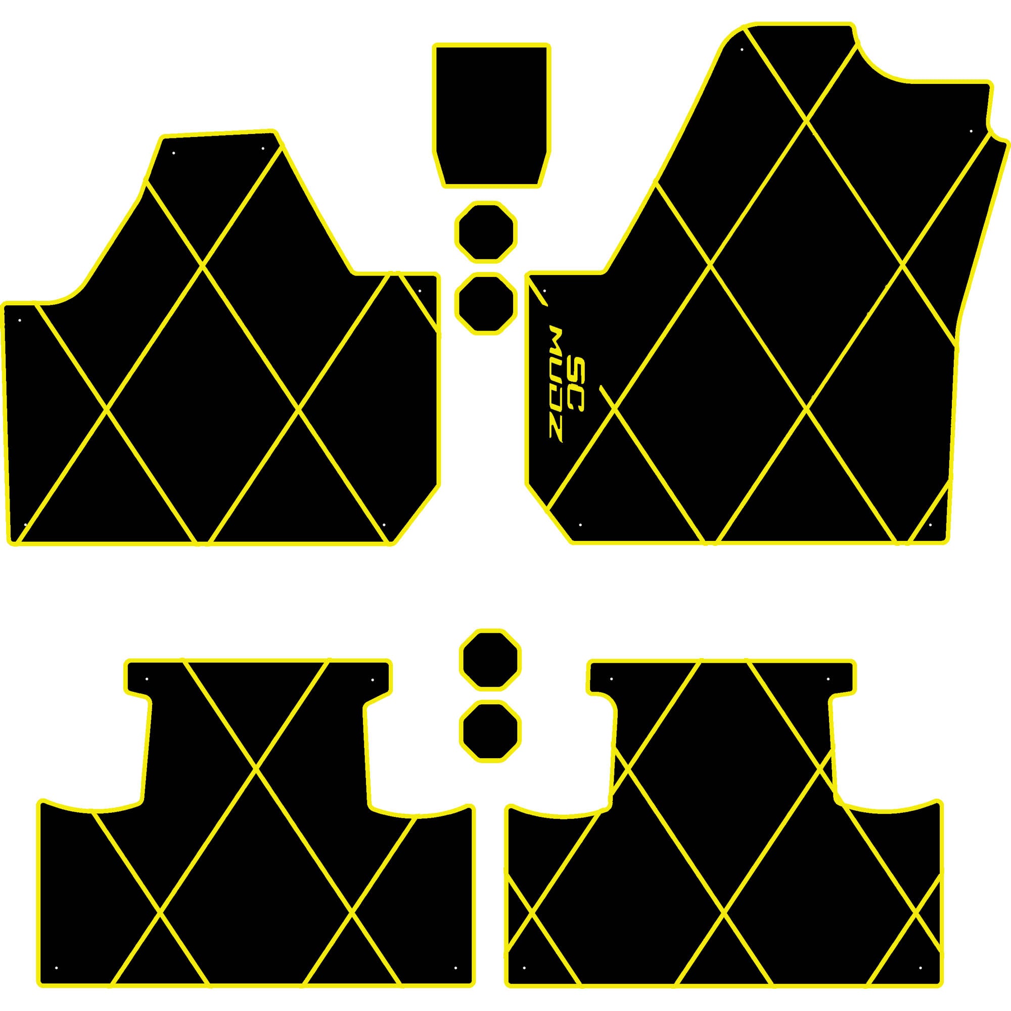 Can-Am Maverick X3 - 4 Seat Floor Mats - OEM