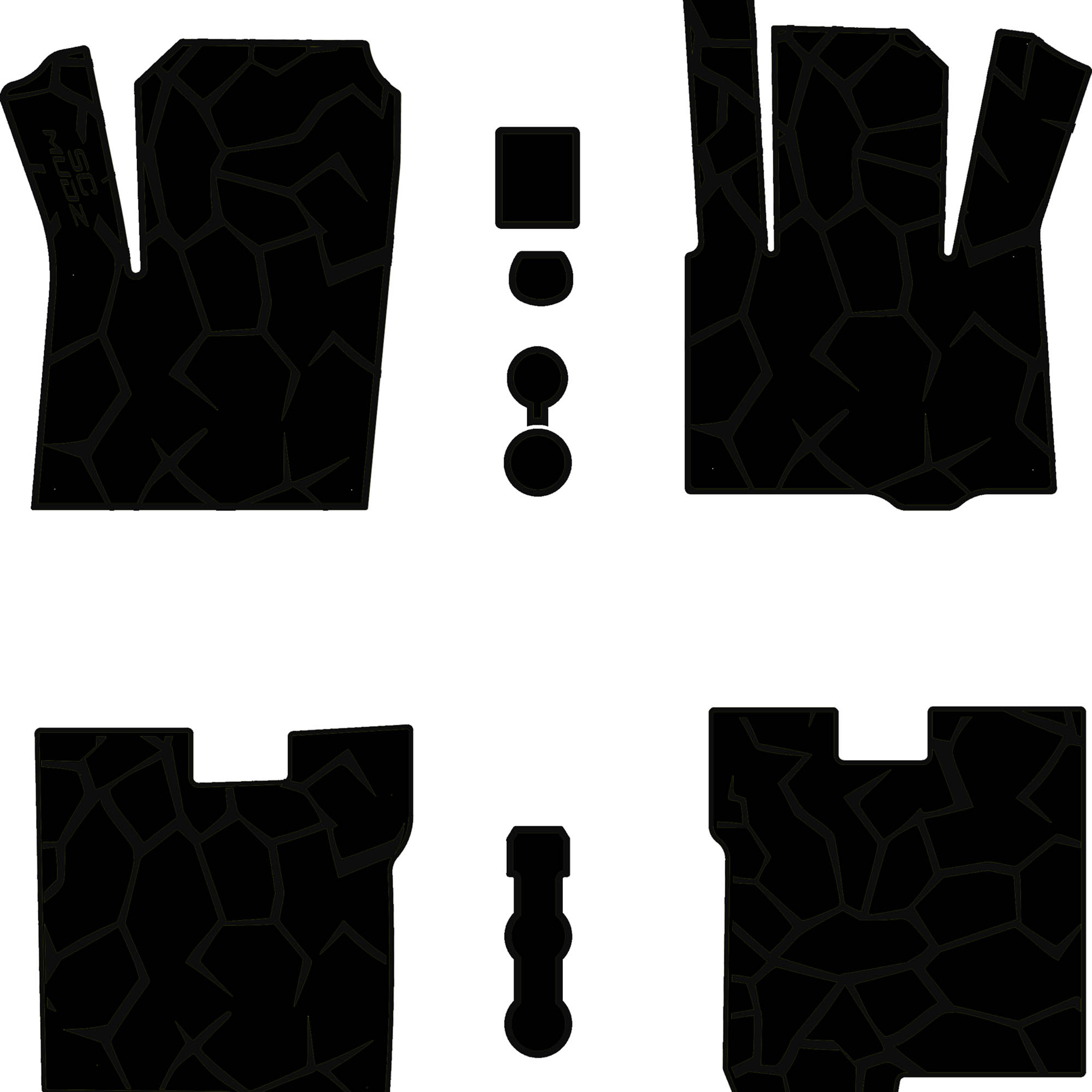 2022-2026 Polaris RZR Pro R - 4 Seat Floor Mats - OEM