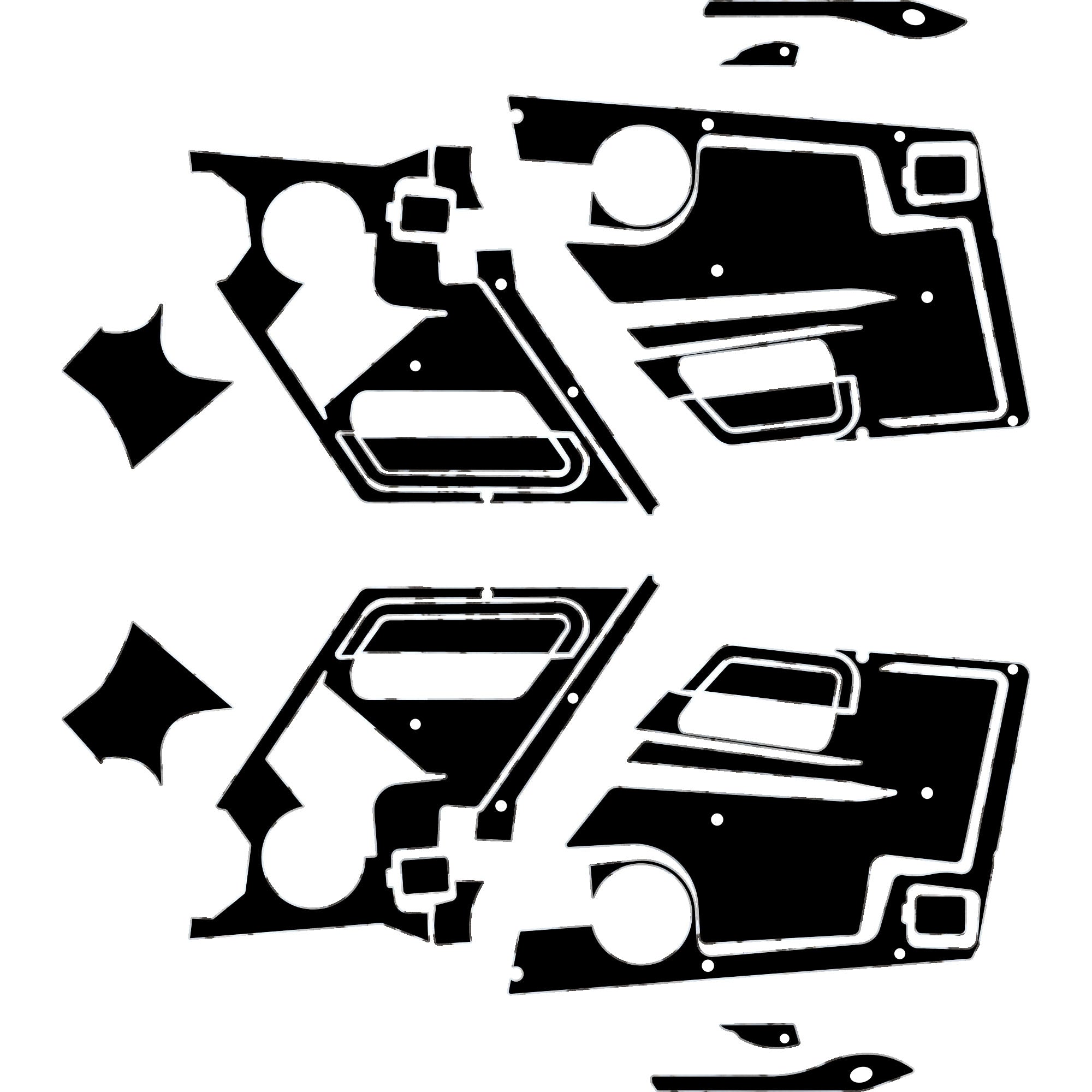 Speed UTV El Jefe - 4 Seat Door Liners - OEM