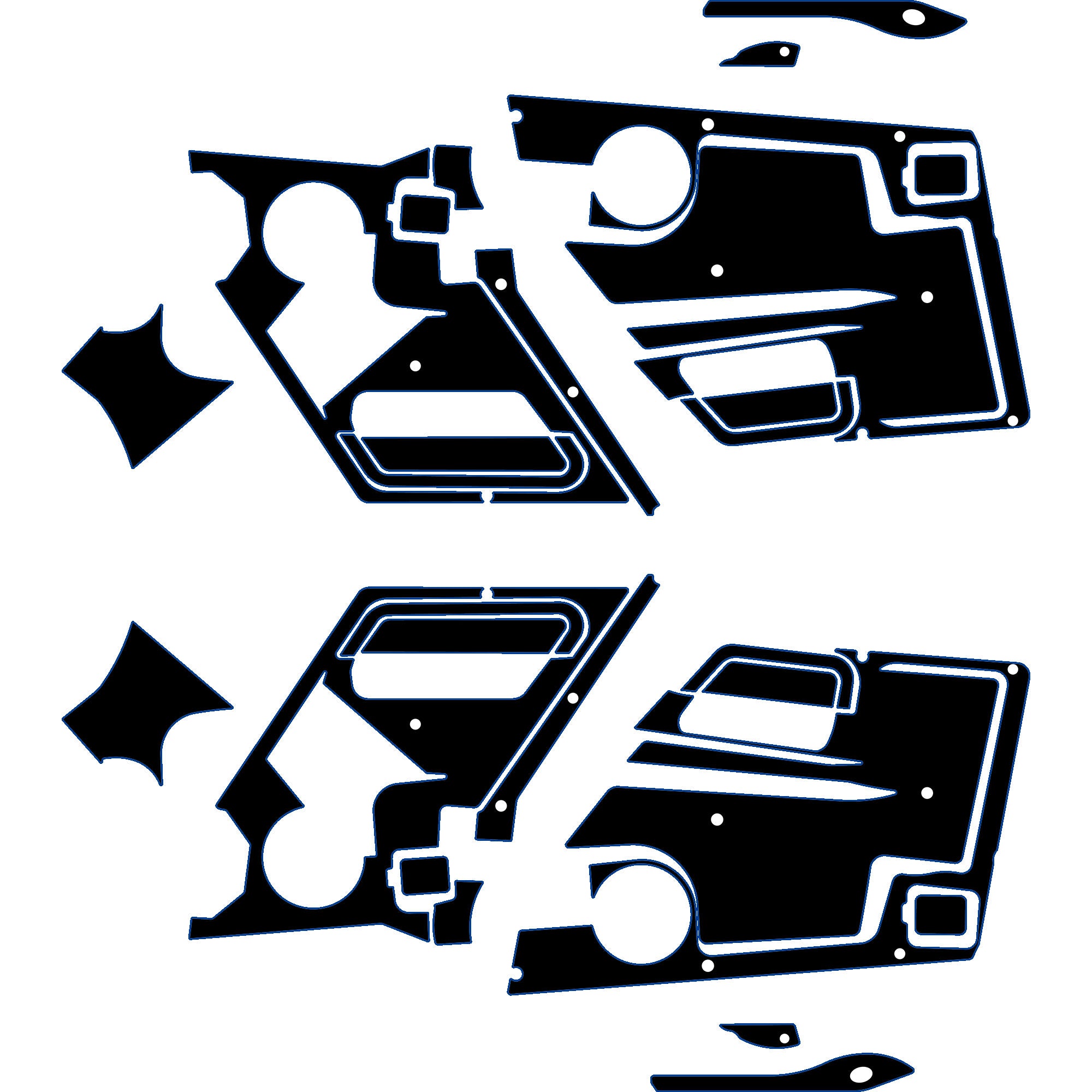 Speed UTV El Jefe - 4 Seat Door Liners - OEM