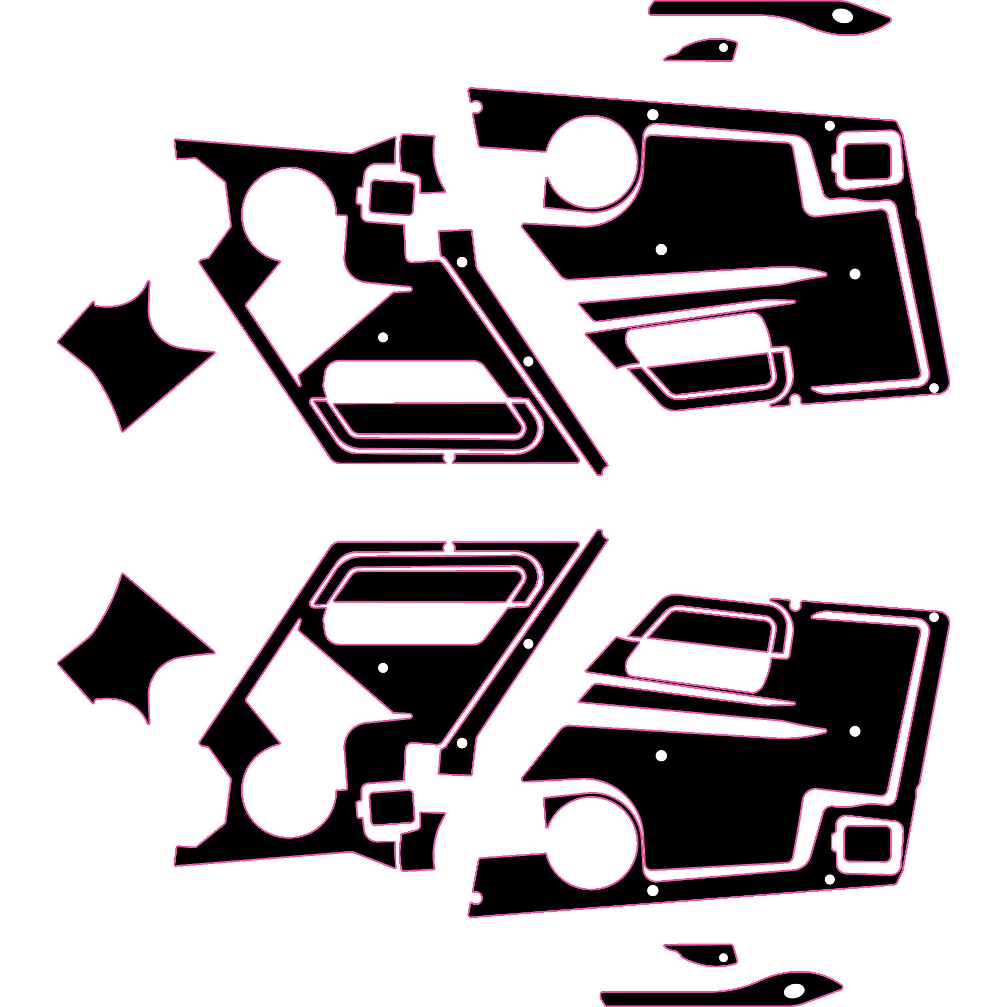 Speed UTV El Jefe - 4 Seat Door Liners - OEM