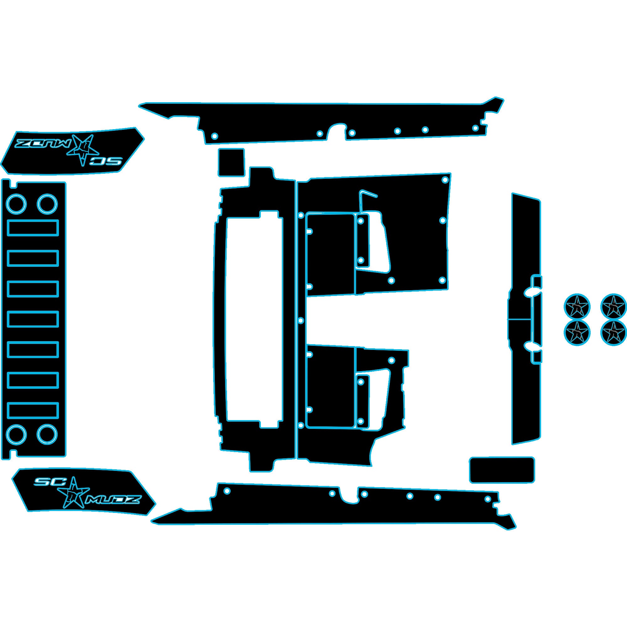 Speed UTV El Jefe - 4 Seat Accessory Kit - OEM