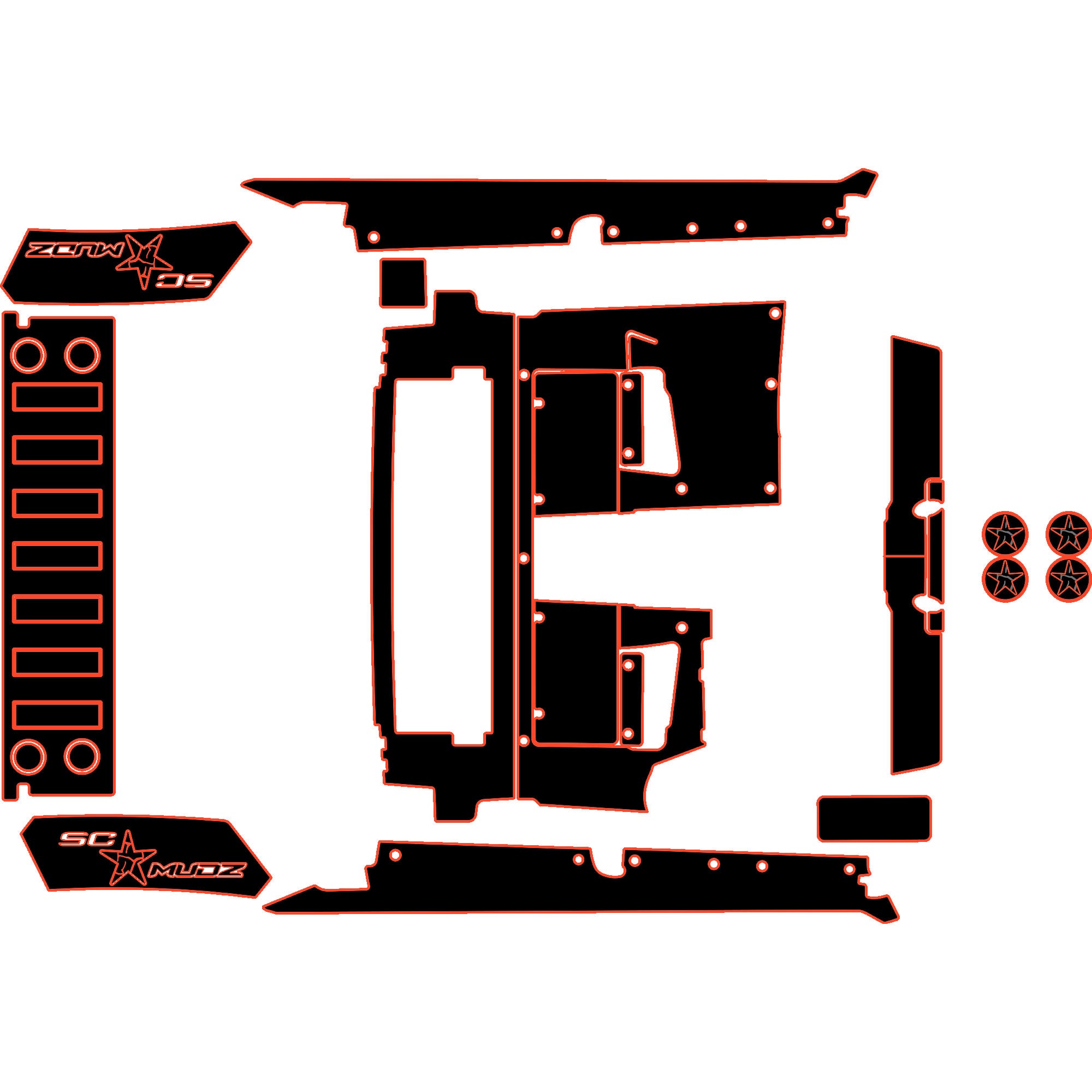 Speed UTV El Jefe - 4 Seat Accessory Kit - OEM