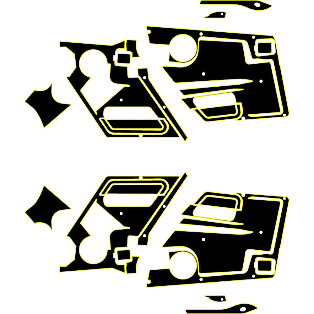 Speed UTV El Jefe - 4 Seat Door Liners - OEM