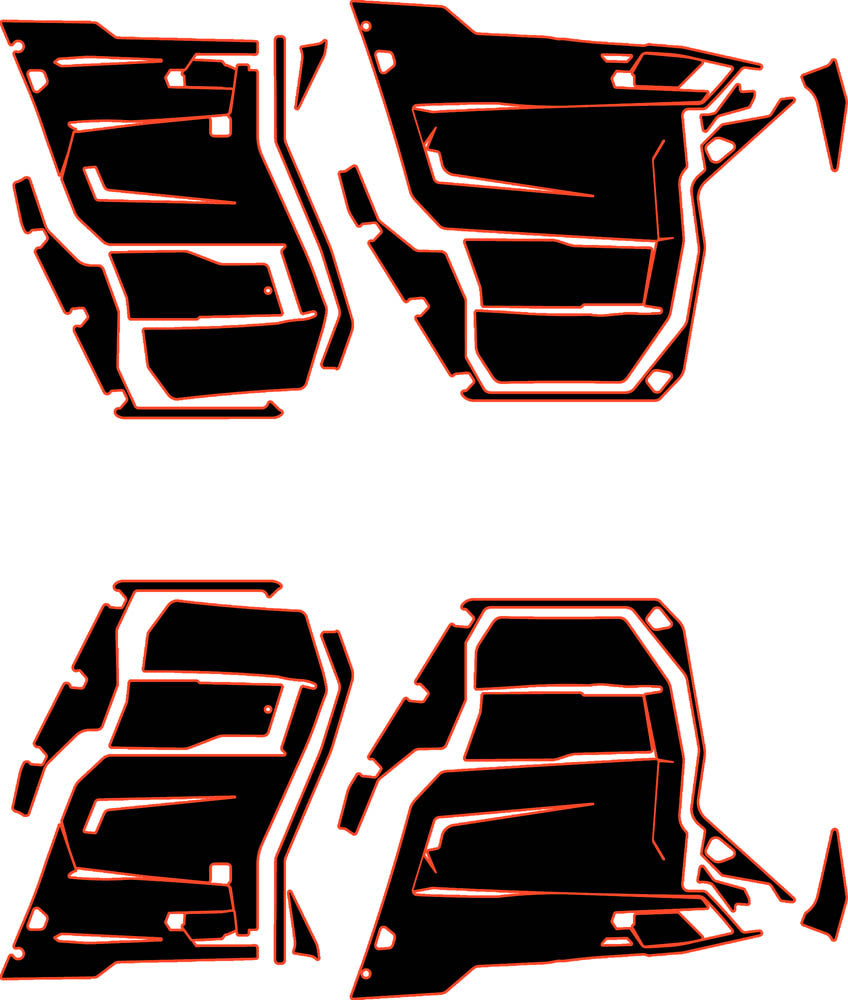 Can-Am Defender - 4 Seat Door Liners - OEM