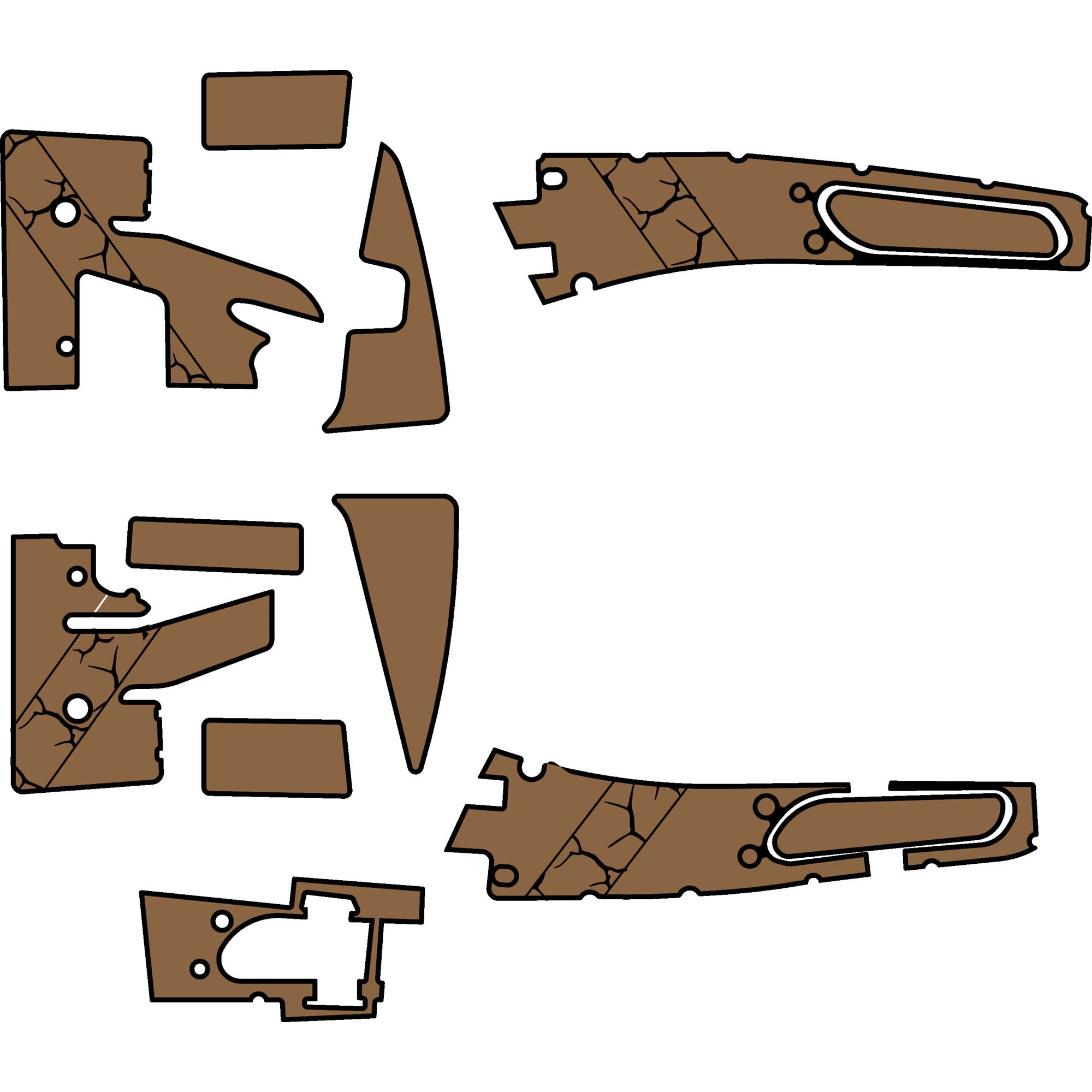 Segway Villian SX 10X, SX10E, and SX 10WX - 2 Seat Full Kit - OEM