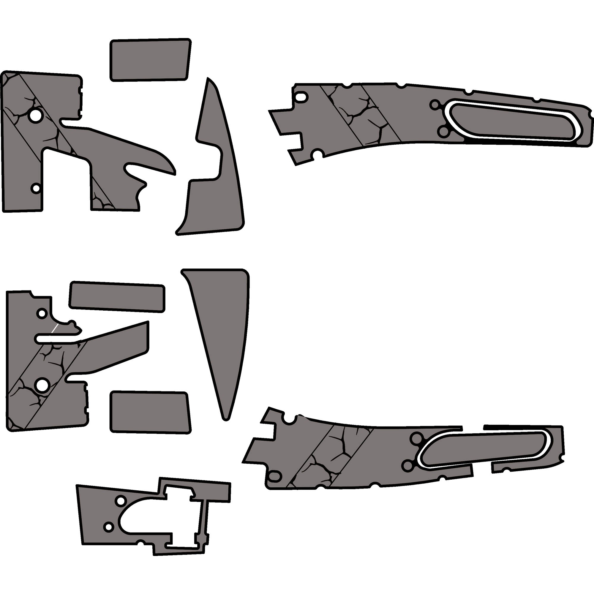 Segway Villian SX 10X, SX10E, and SX 10WX - 2 Seat Full Kit - OEM