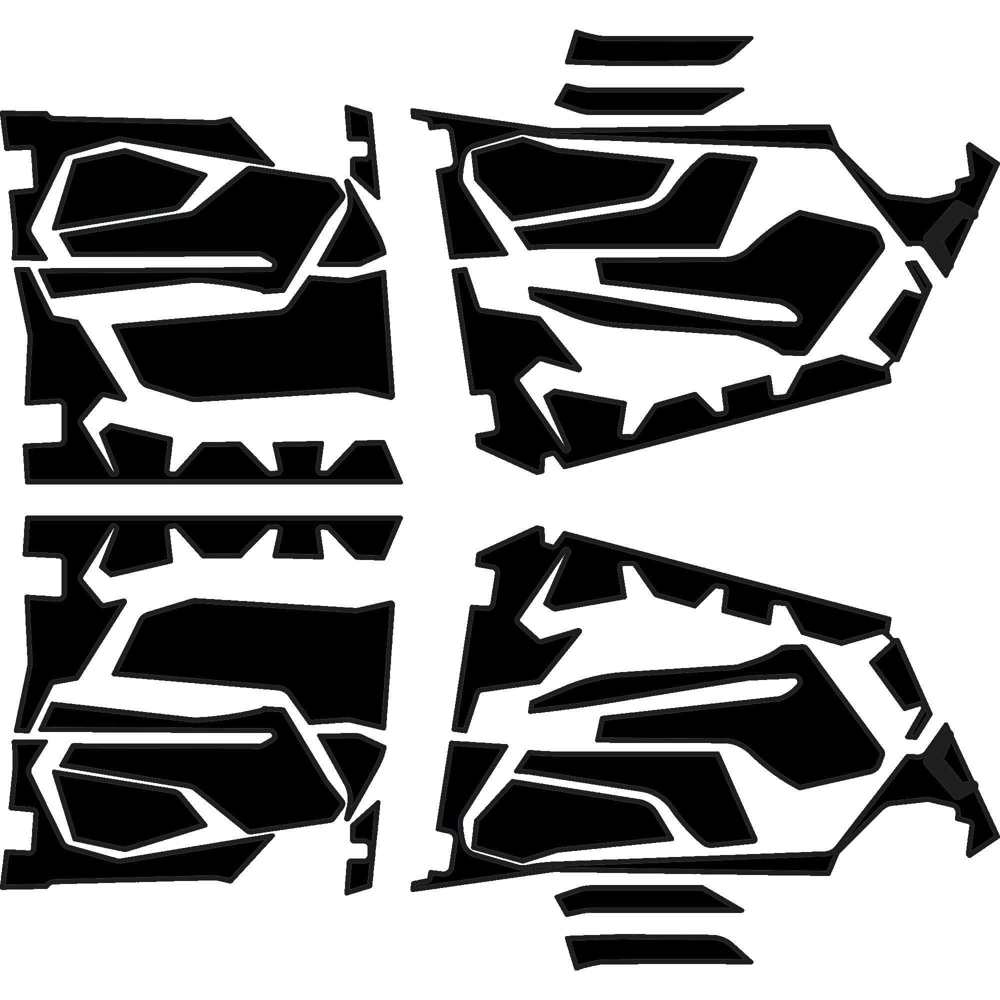 2025 Polaris RZR Pro R - 4 Seat Door Liners - OEM without Door Bags