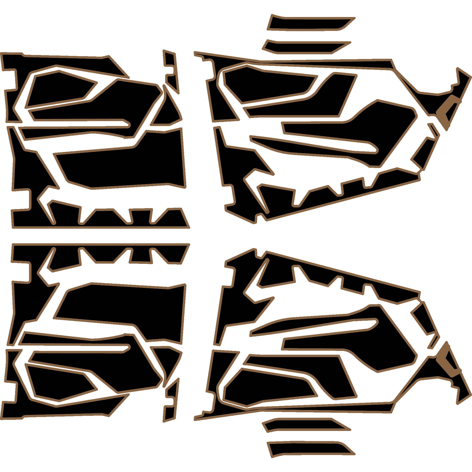 2025 Polaris RZR Pro R - 4 Seat Door Liners - OEM without Door Bags