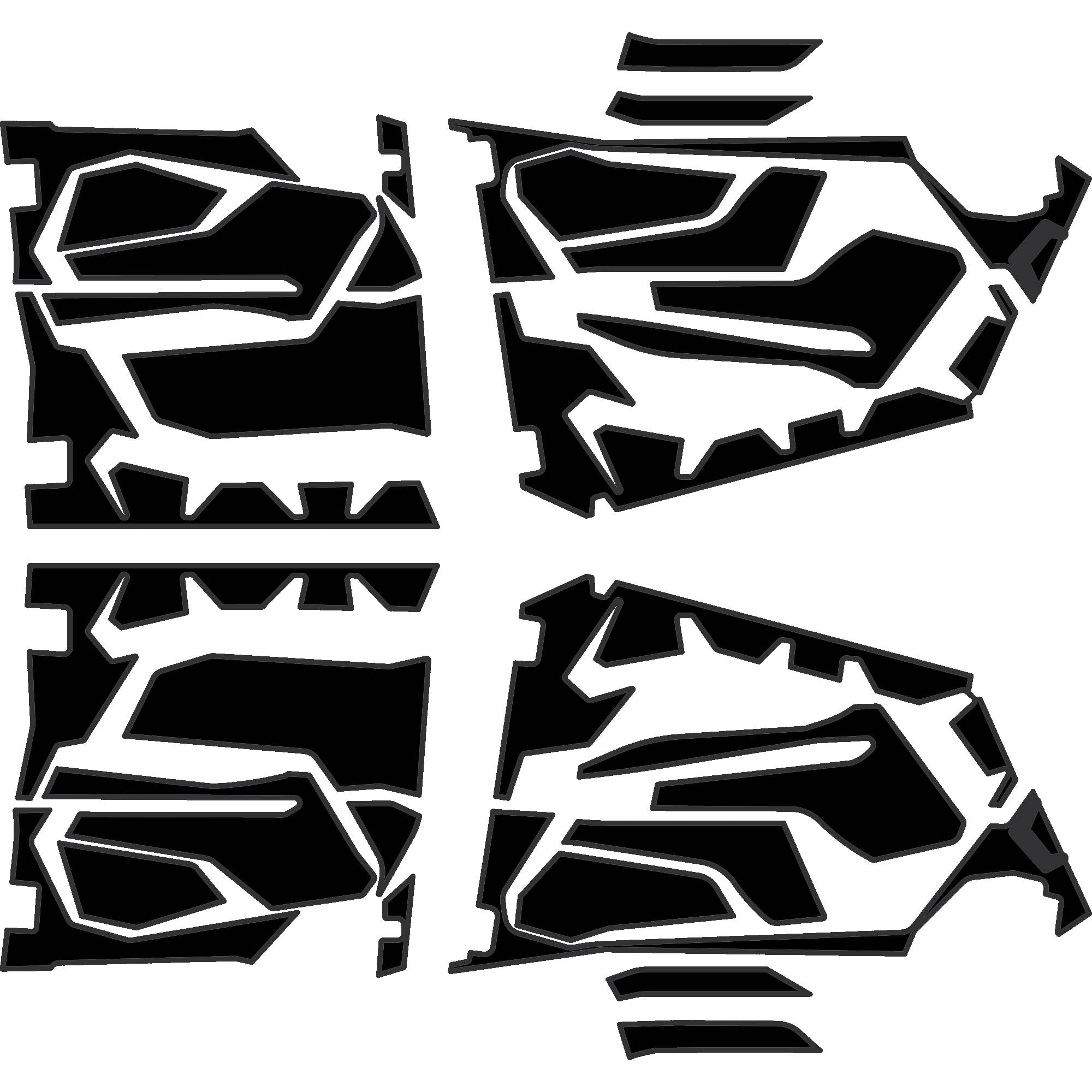 2025 Polaris RZR Pro R - 4 Seat Door Liners - OEM without Door Bags