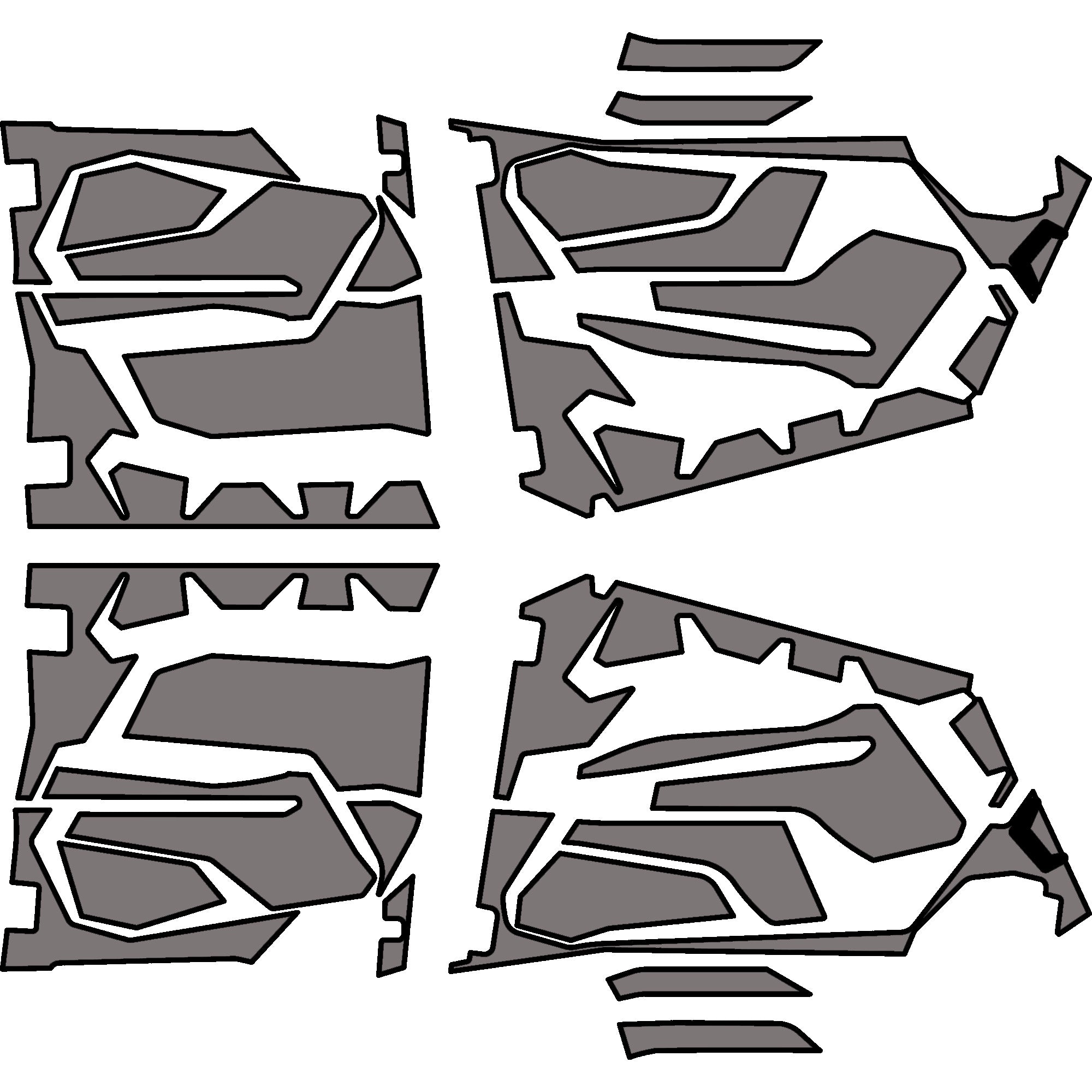 2025 Polaris RZR Pro R - 4 Seat Door Liners - OEM without Door Bags