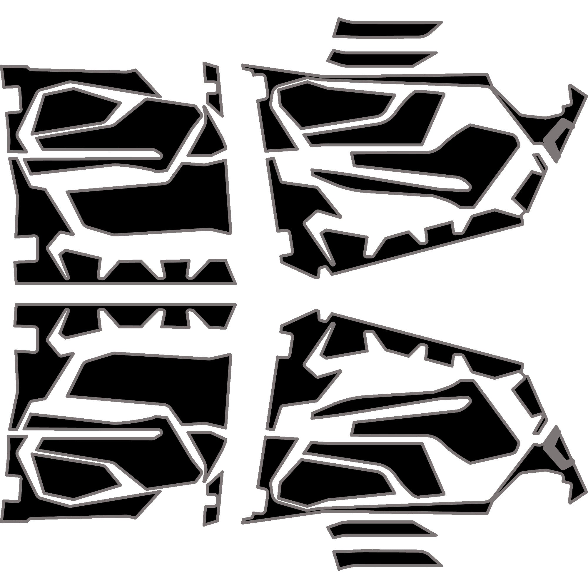 2025 Polaris RZR Pro R - 4 Seat Door Liners - OEM without Door Bags