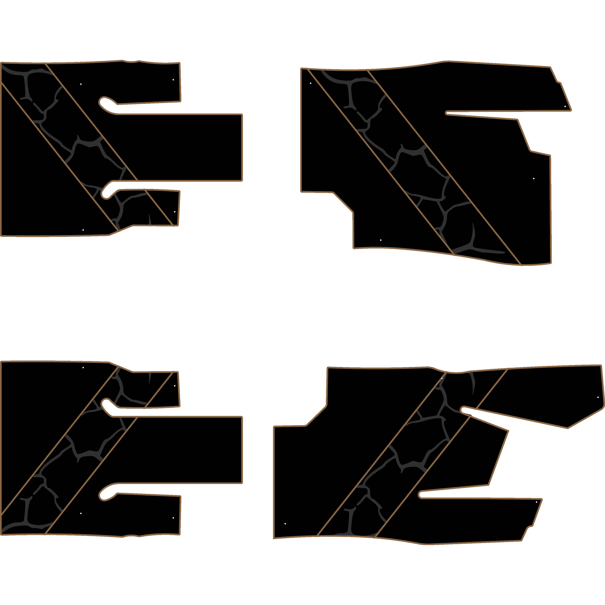 Can-Am Maverick Sport - 4 Seat Floor Mats - OEM