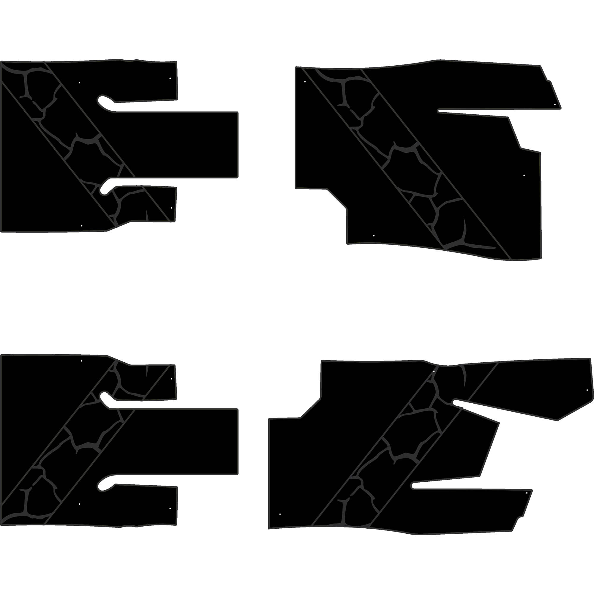 Can-Am Commander - 4 Seat Floor Mats - OEM