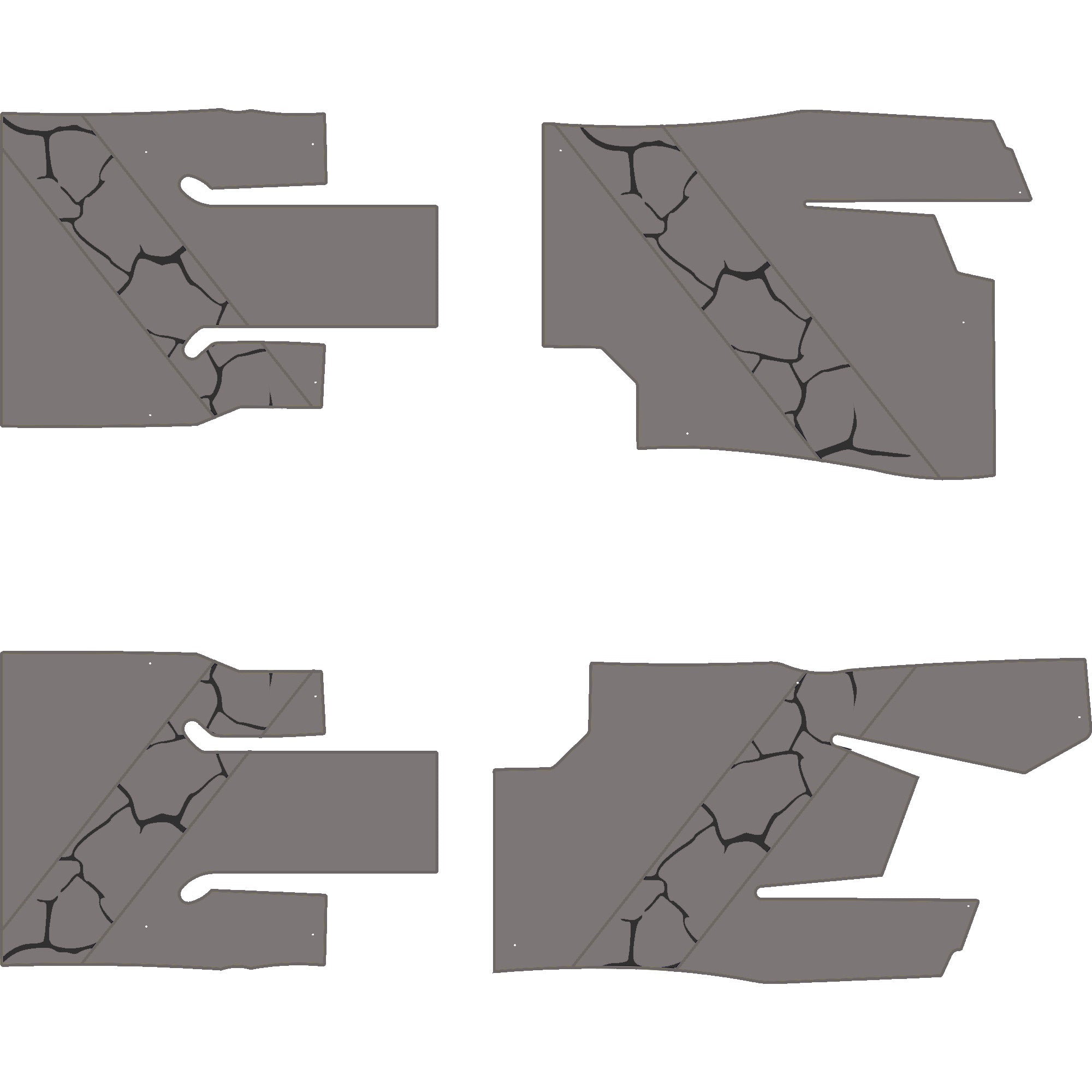 Can-Am Commander - 4 Seat Floor Mats - OEM