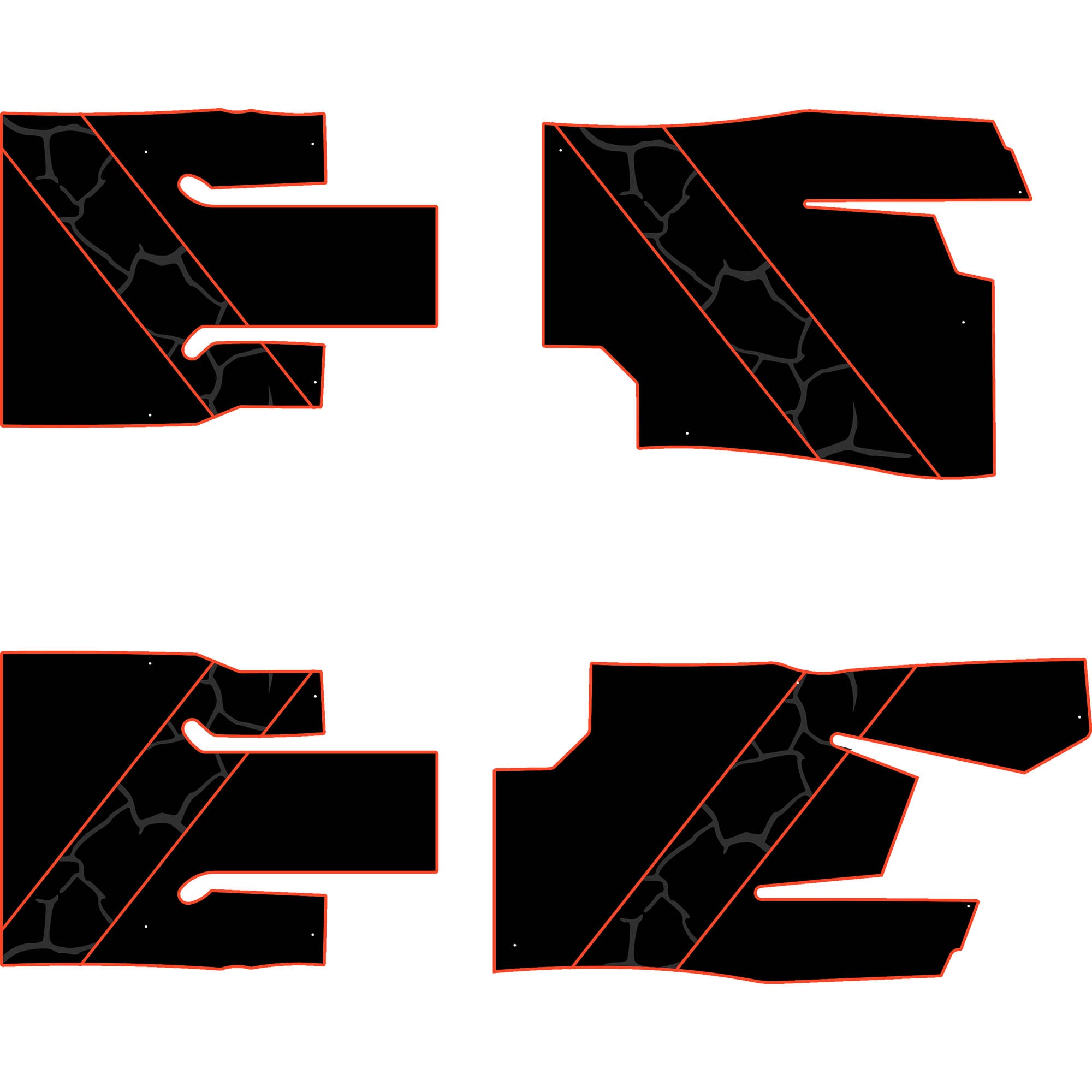 Can-Am Commander - 4 Seat Floor Mats - OEM