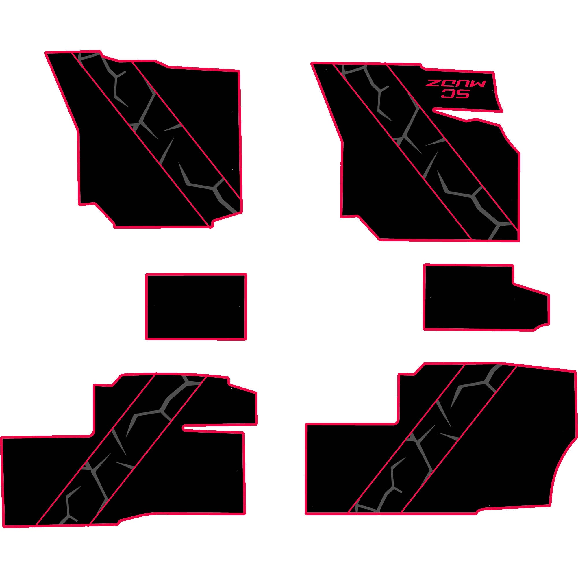 Polaris Ranger 1500 - 4 Seat Floor Mats - OEM