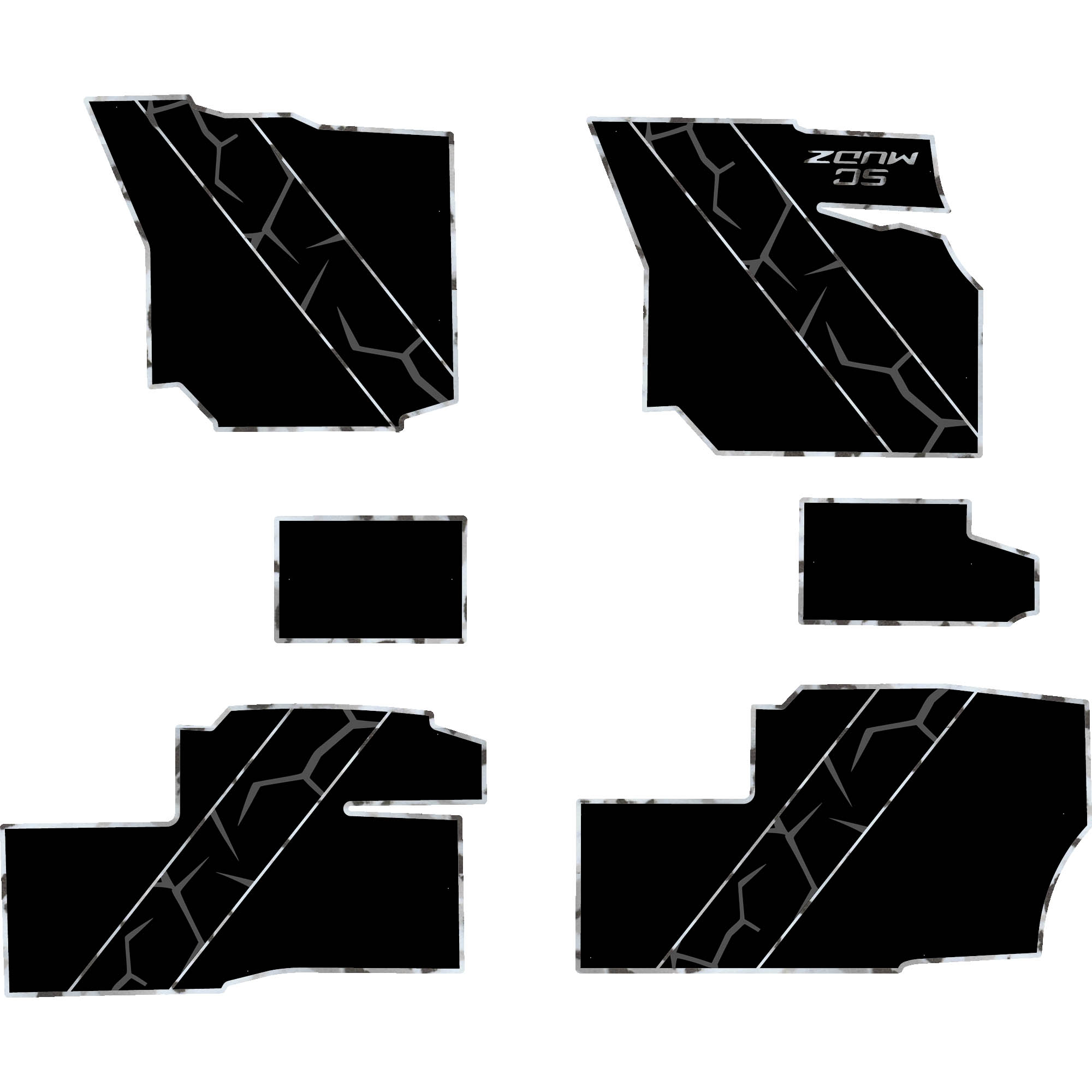 Polaris Ranger 1500 - 4 Seat Floor Mats - OEM