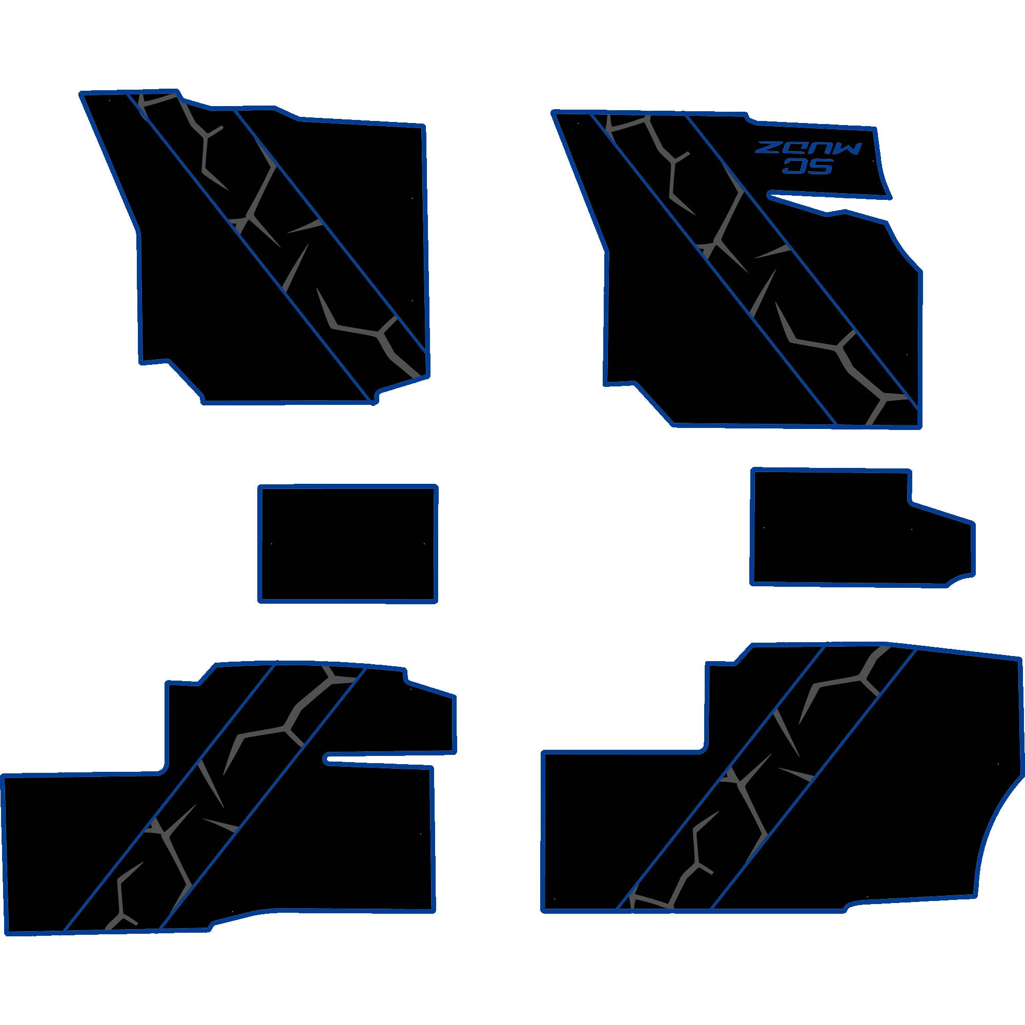 Polaris Ranger 1500 - 4 Seat Floor Mats - OEM