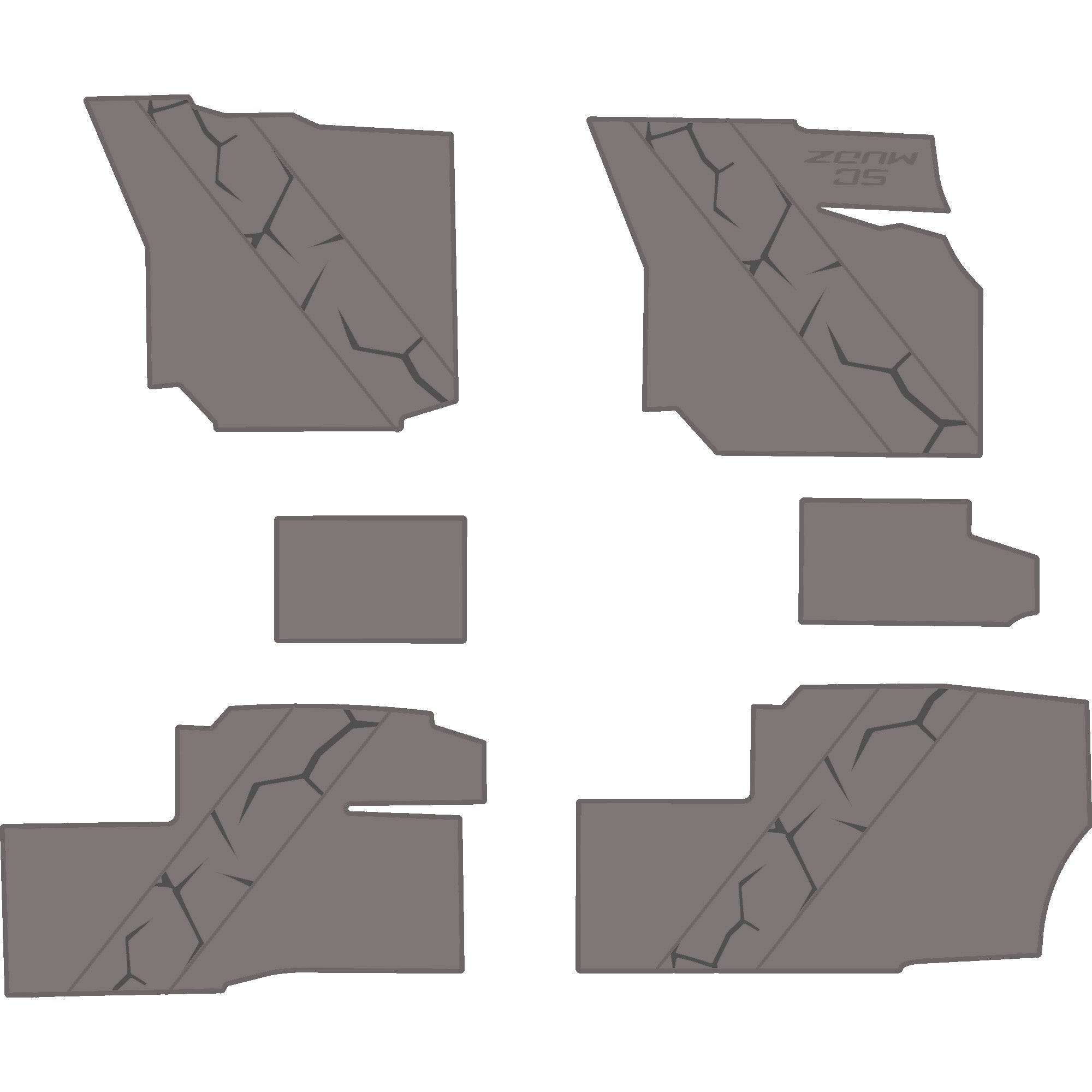 Polaris Ranger 1500 - 4 Seat Floor Mats - OEM