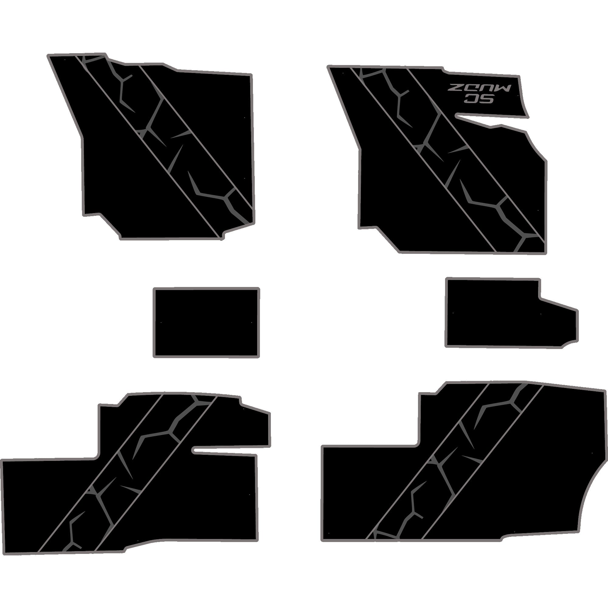 Polaris Ranger 1500 - 4 Seat Floor Mats - OEM