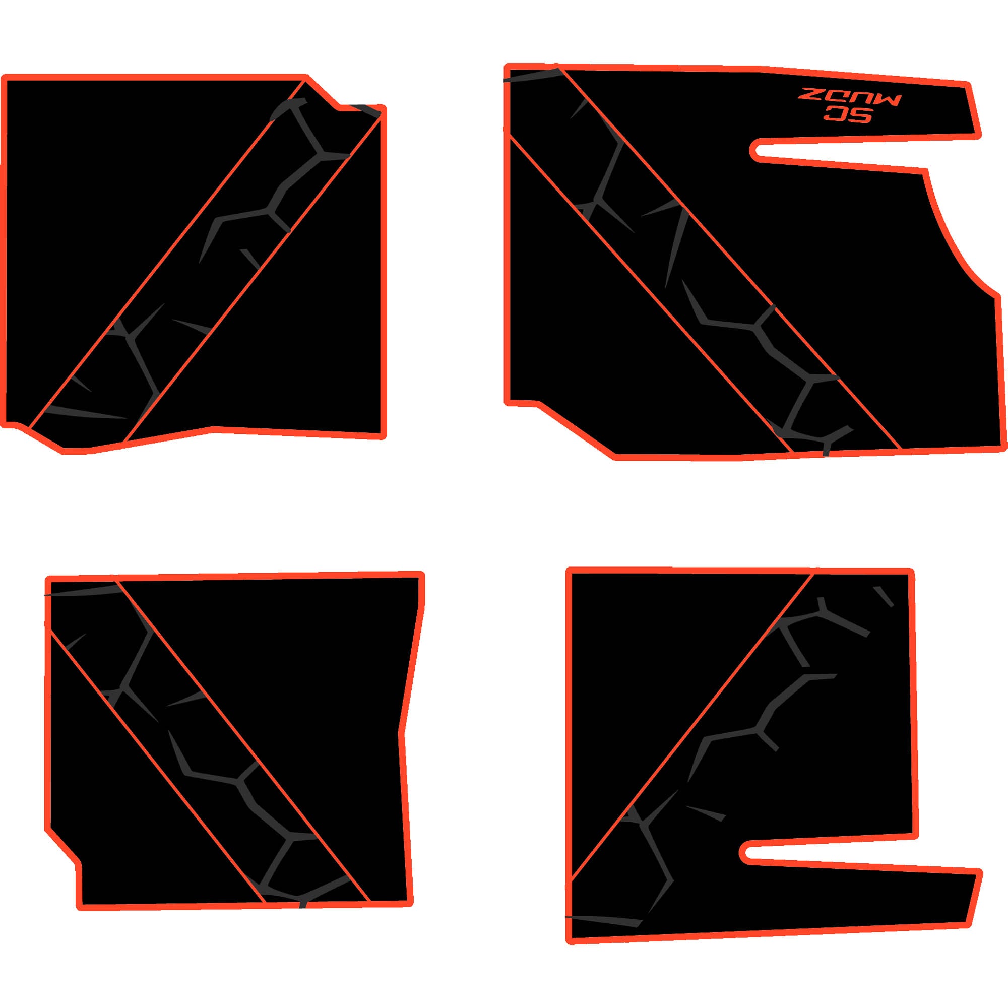 Polaris General - 4 Seat Floor Mats - OEM