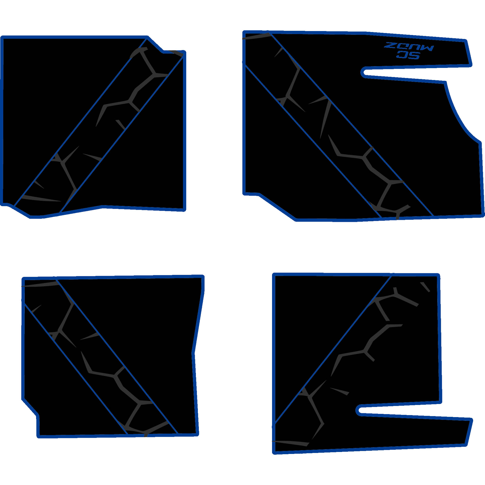 Polaris General - 4 Seat Floor Mats - OEM