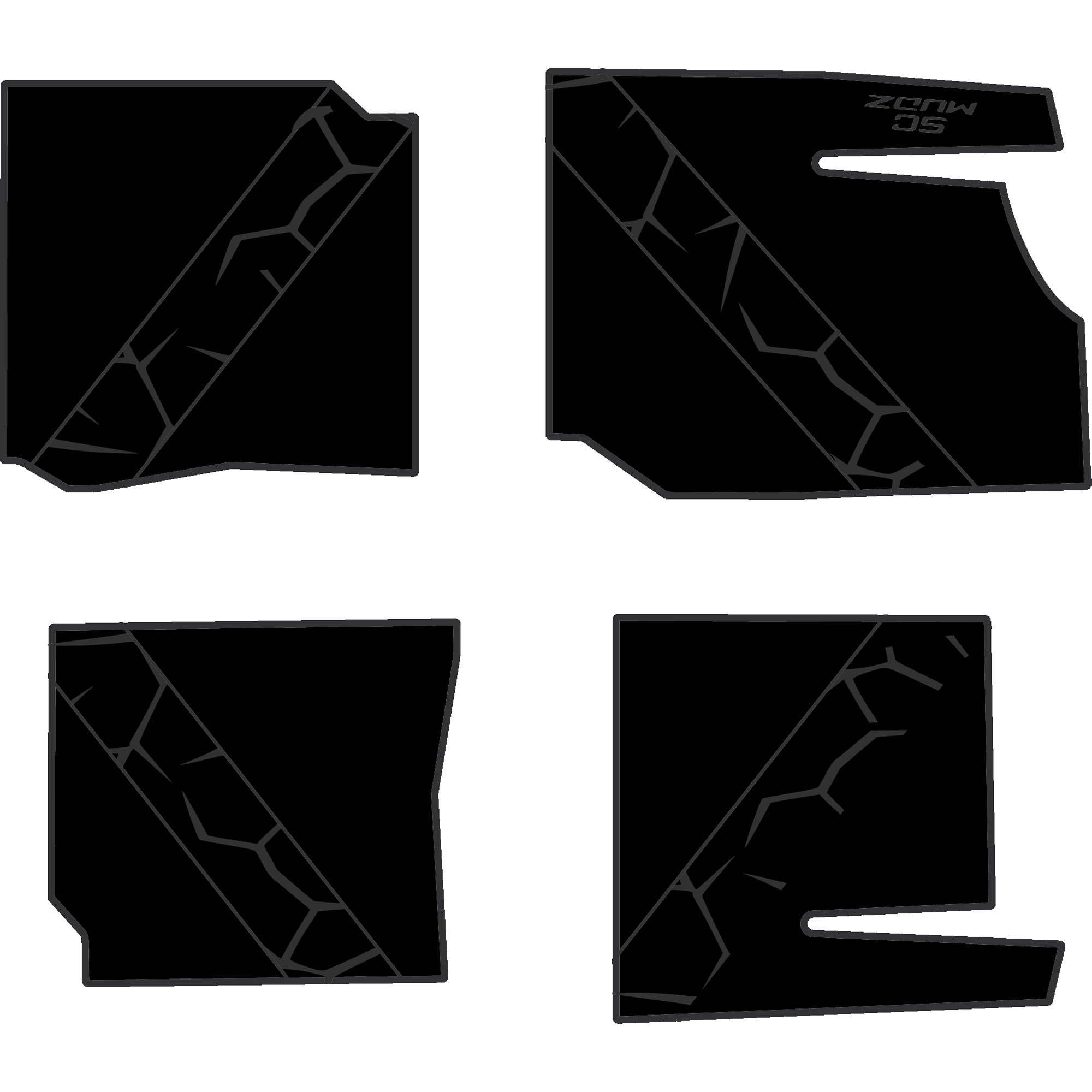 Polaris General - 4 Seat Floor Mats - OEM