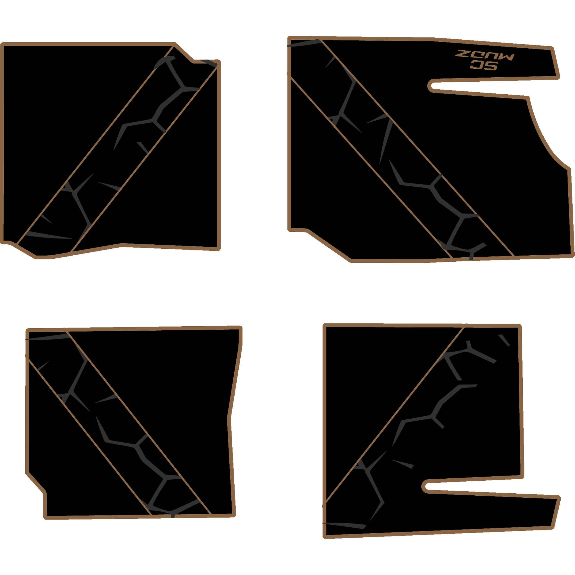 Polaris General - 4 Seat Floor Mats - OEM