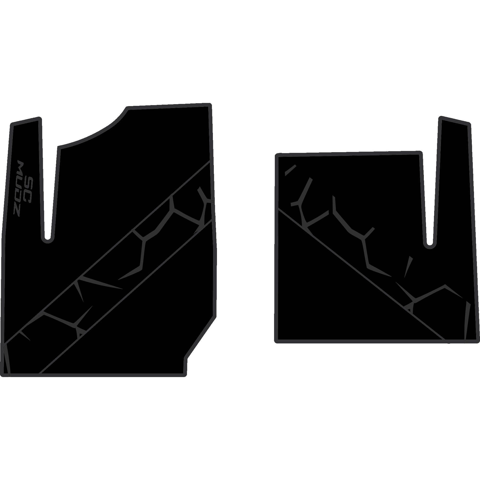 Polaris General - 2 Seat Floor Mats - OEM