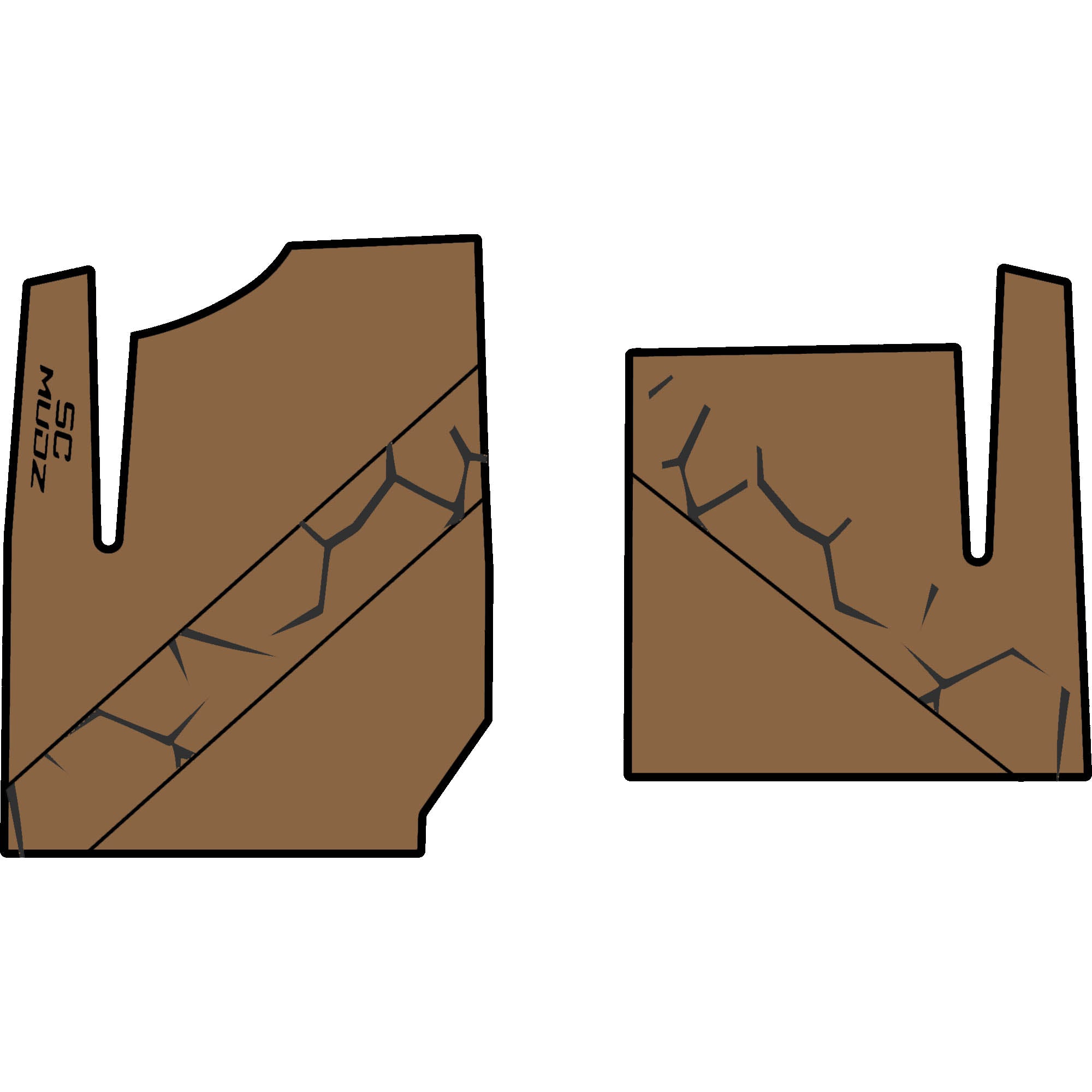 Polaris General - 2 Seat Floor Mats - OEM