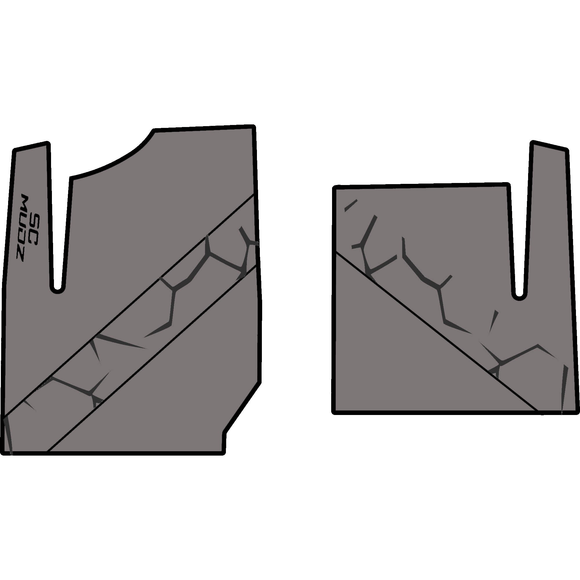 Polaris General - 2 Seat Floor Mats - OEM