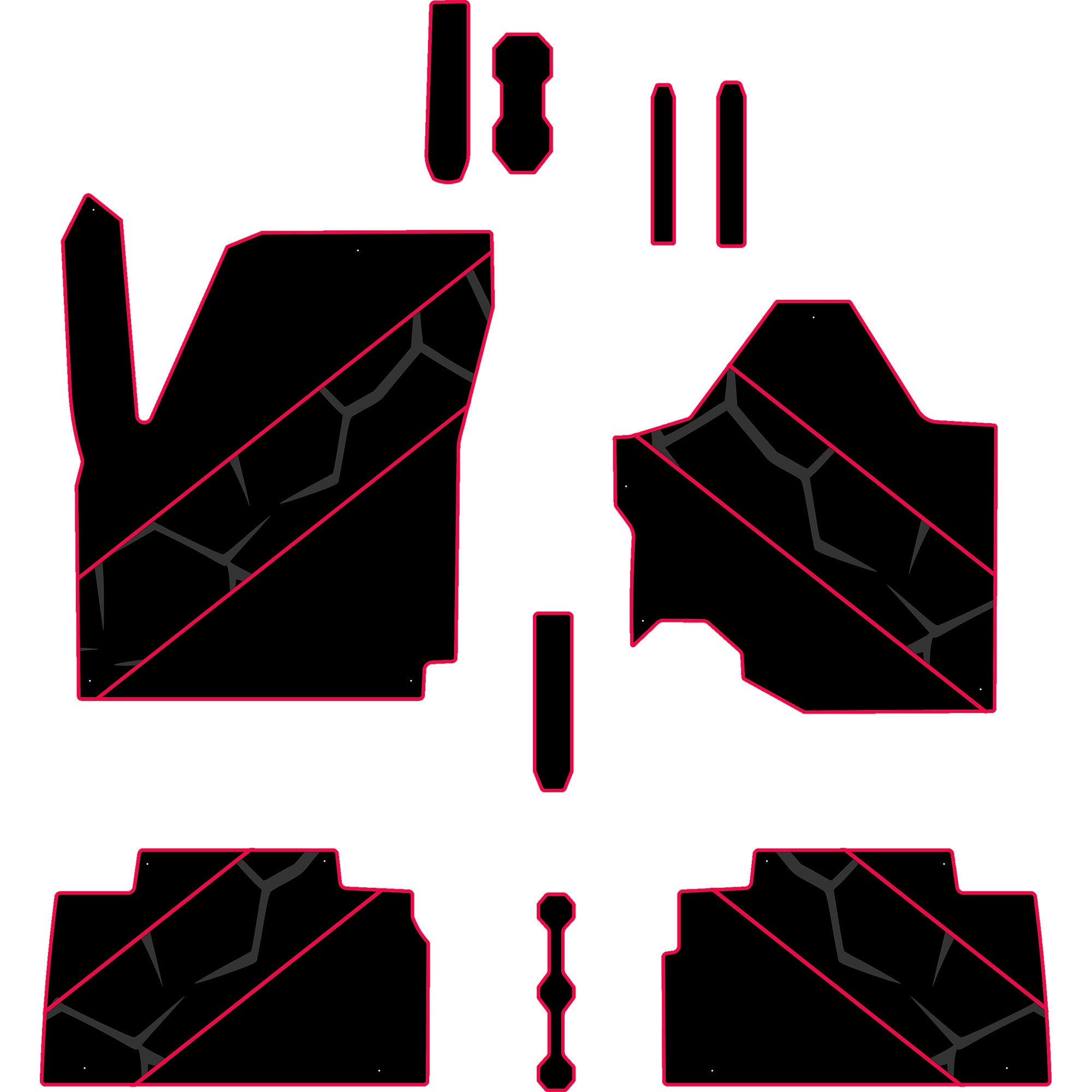 2024-2025 Can-Am Maverick R - 4 Seat Floor Mats - OEM