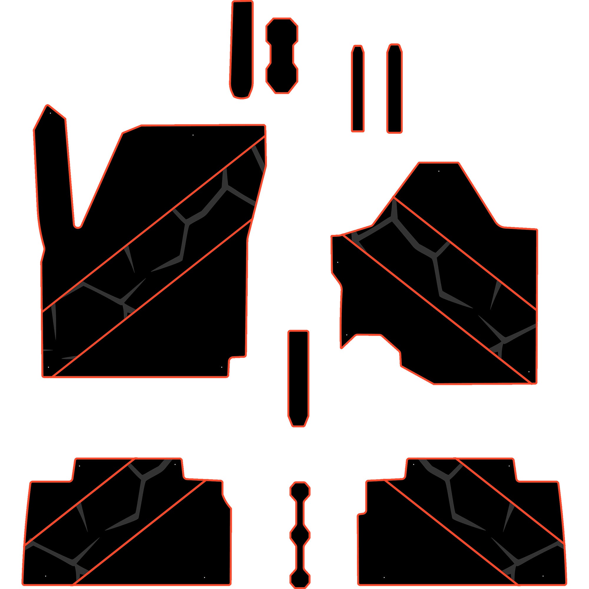 2024-2025 Can-Am Maverick R - 4 Seat Floor Mats - OEM