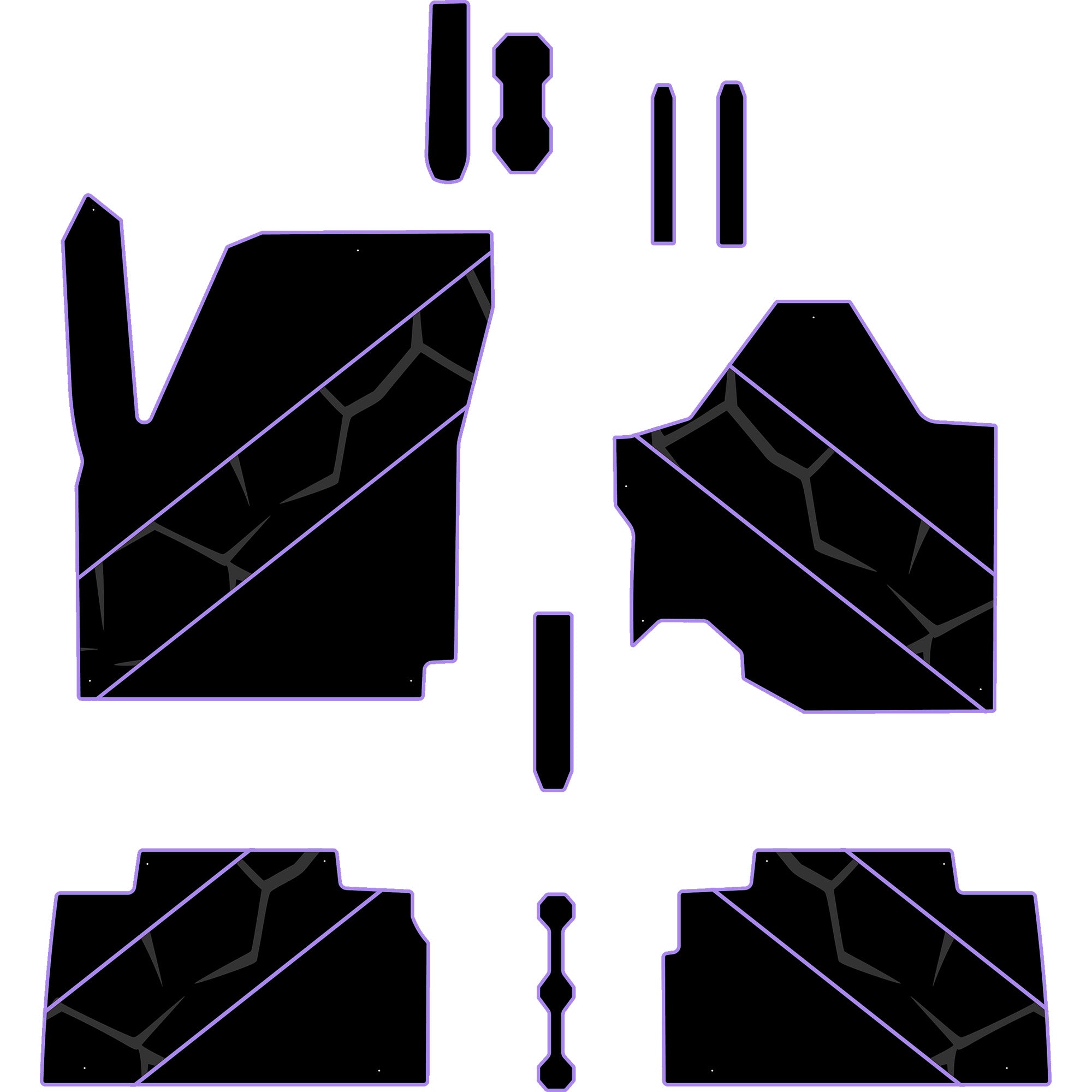 2024-2025 Can-Am Maverick R - 4 Seat Floor Mats - OEM