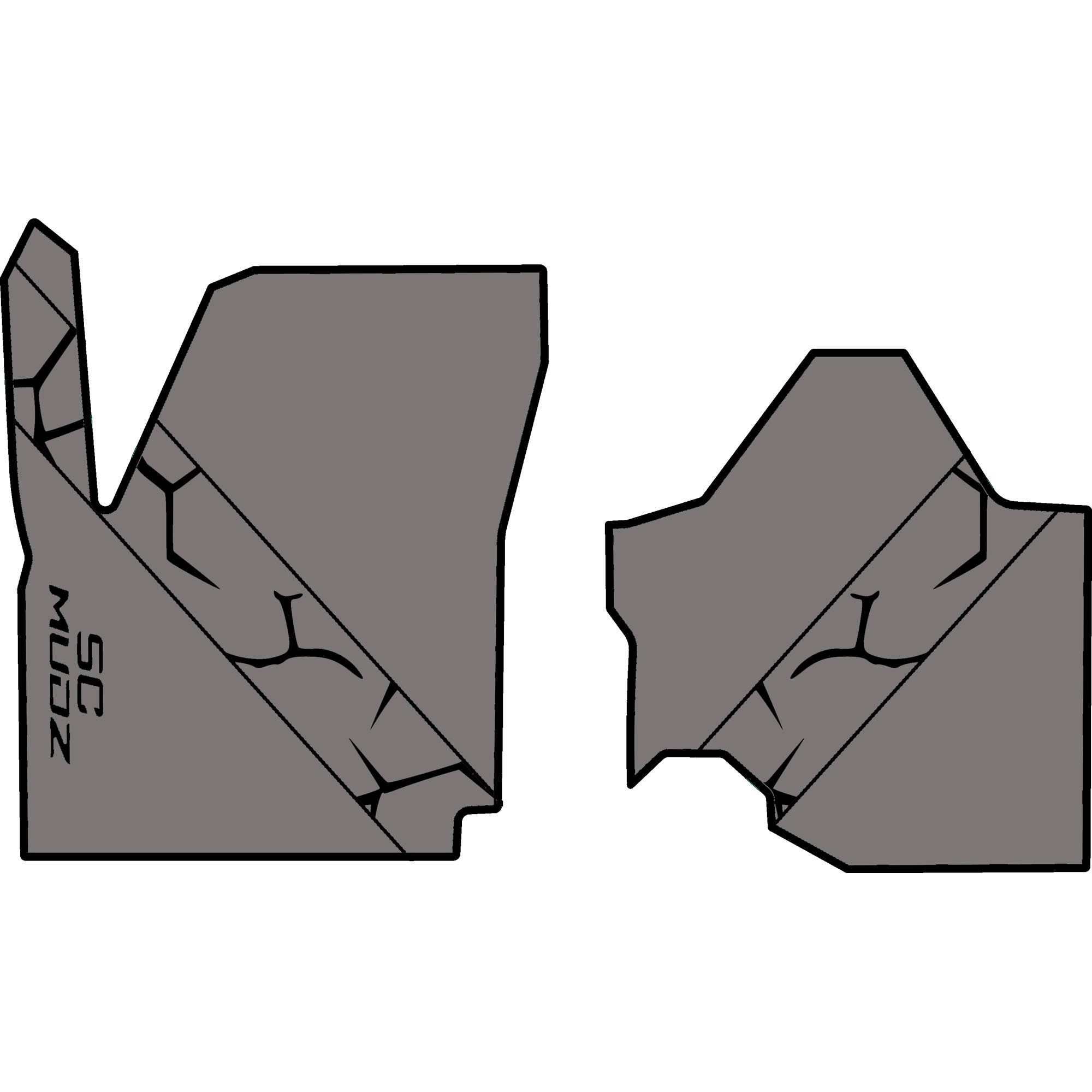 2023-2025 Can-Am Maverick R - 2 Seat Floor Mats - OEM