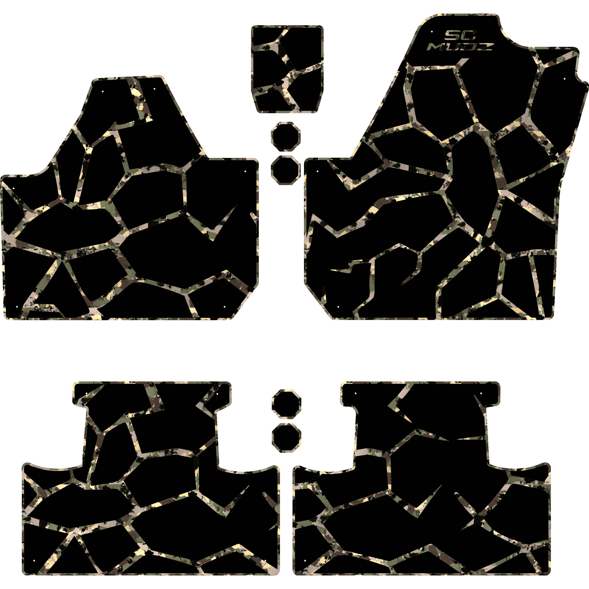 Can-Am Maverick X3 - 4 Seat Floor Mats - OEM