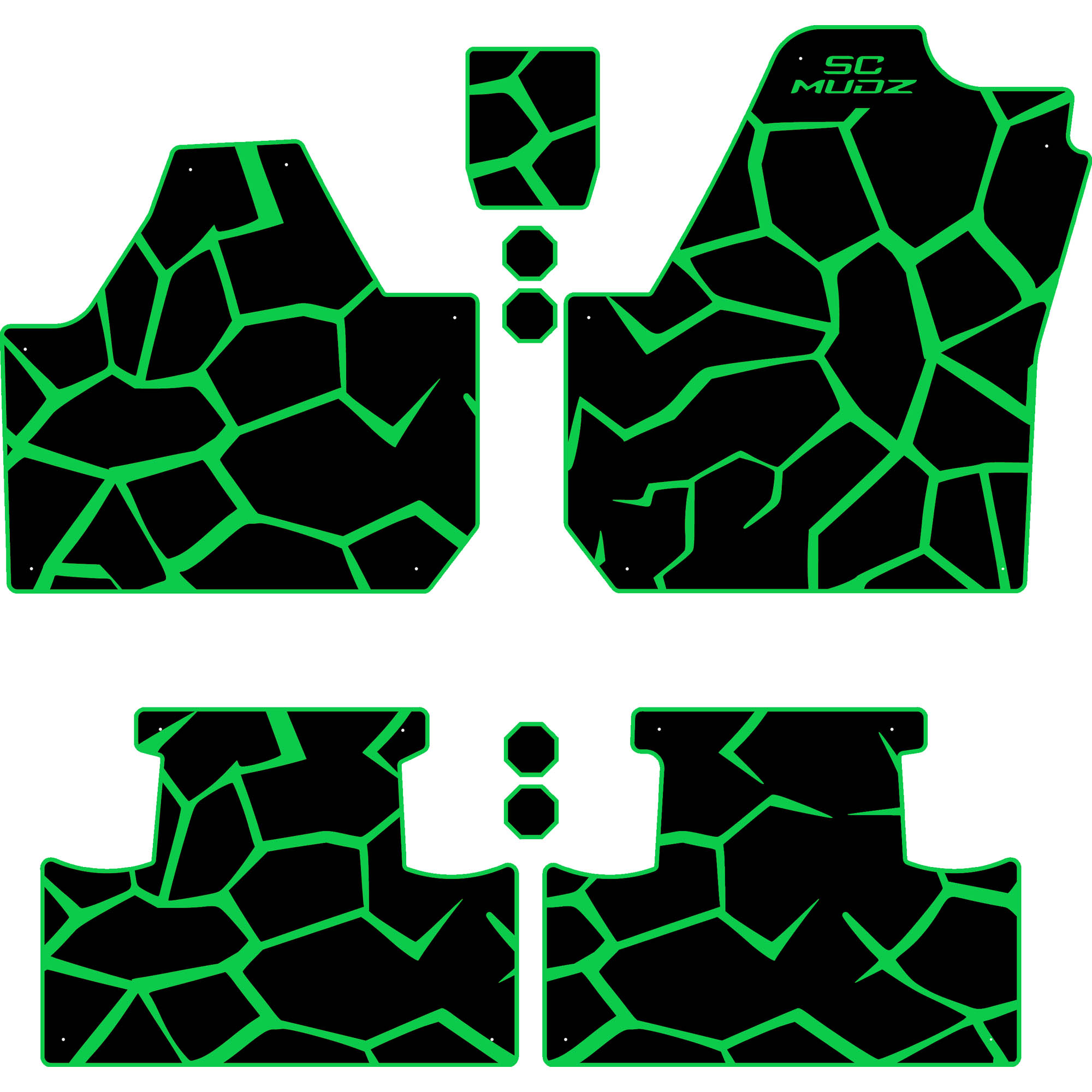 Can-Am Maverick X3 - 4 Seat Floor Mats - OEM