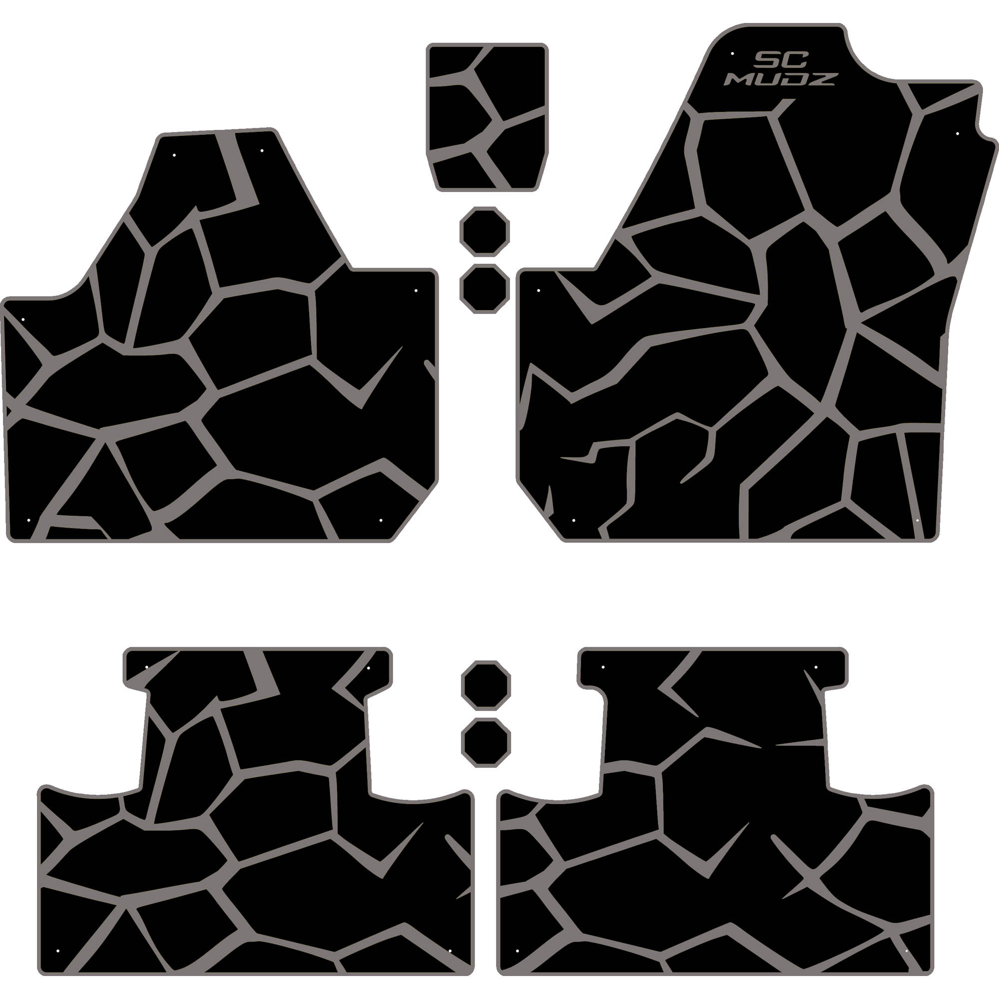 Can-Am Maverick X3 - 4 Seat Floor Mats - OEM