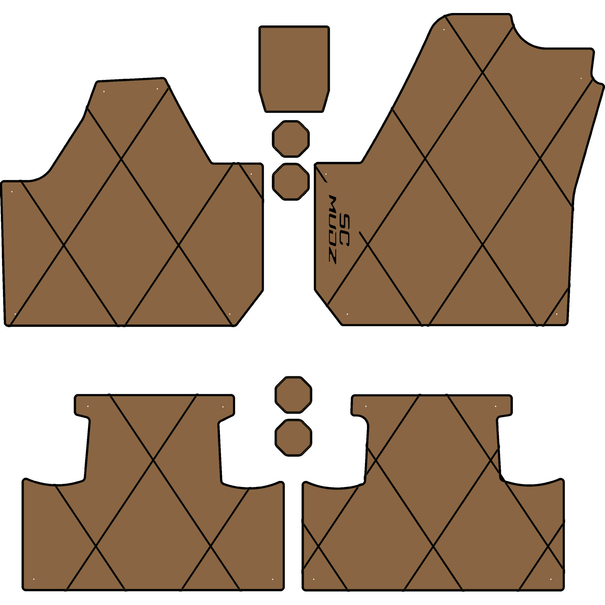 Can-Am Maverick X3 - 4 Seat Floor Mats - OEM