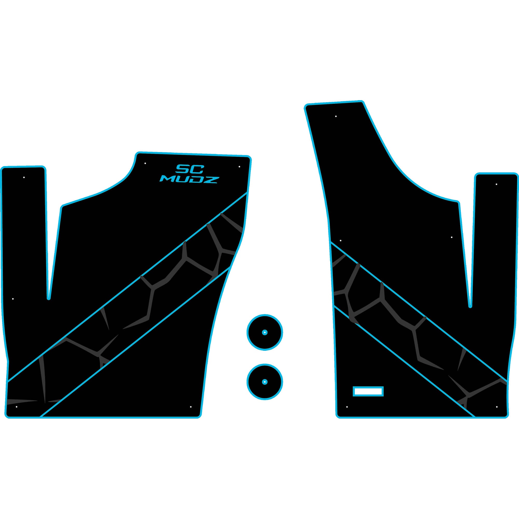 Polaris RZR 1000 - 2 Seat Floor Mats - OEM