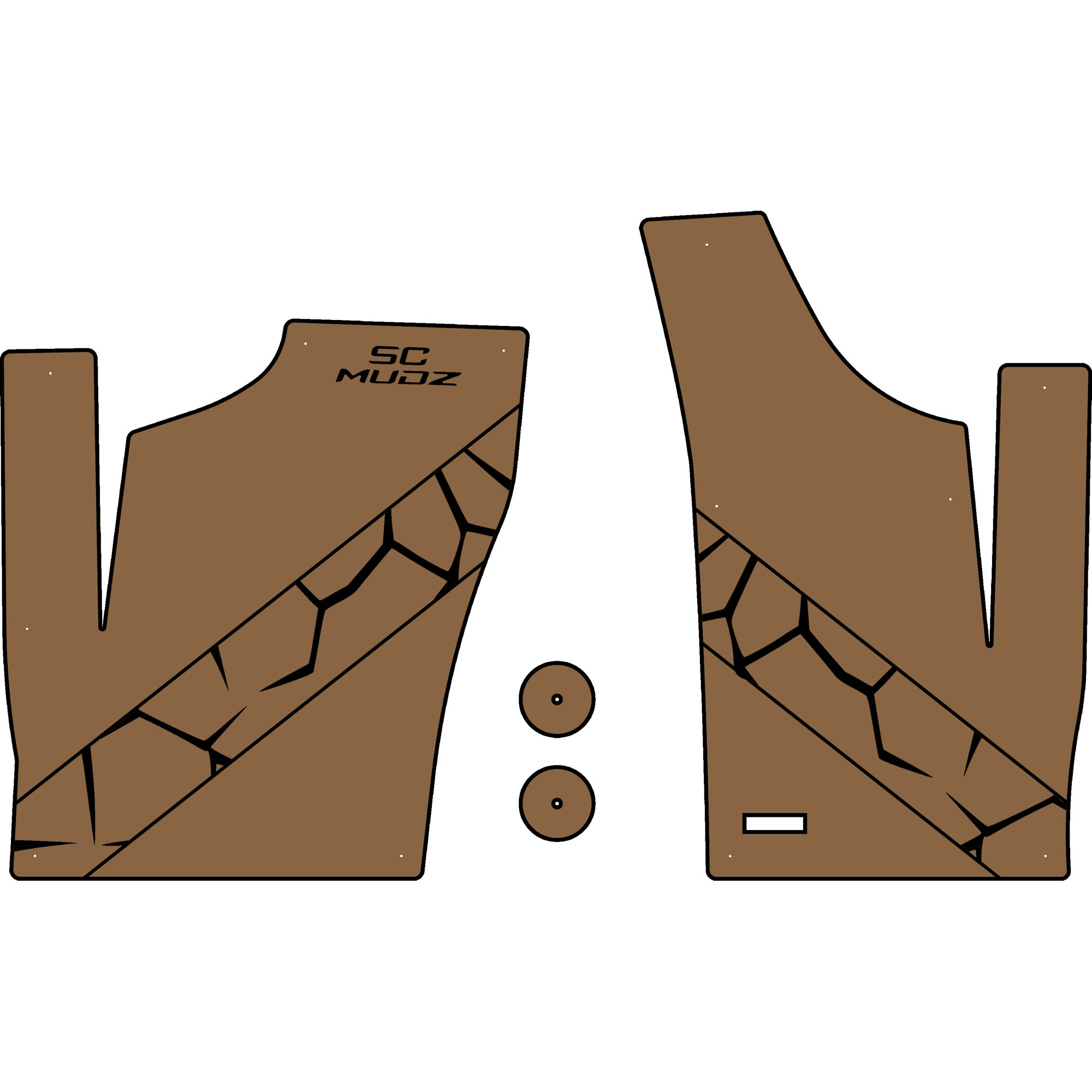 Polaris RZR 1000 - 2 Seat Floor Mats - OEM