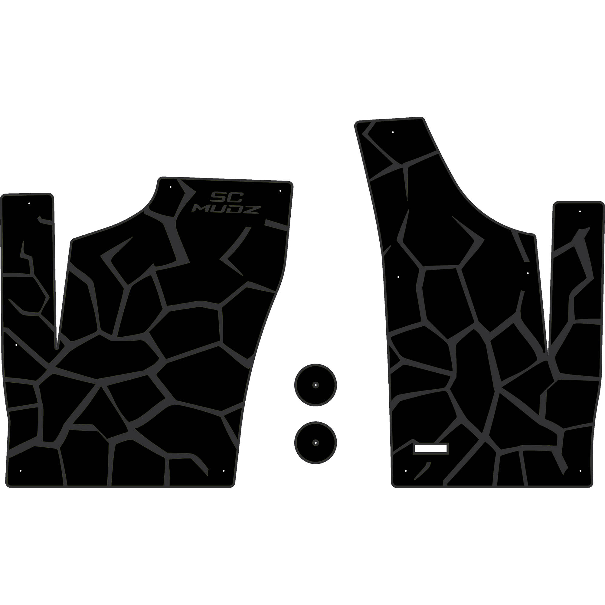 Polaris RZR 1000 - 2 Seat Floor Mats - OEM